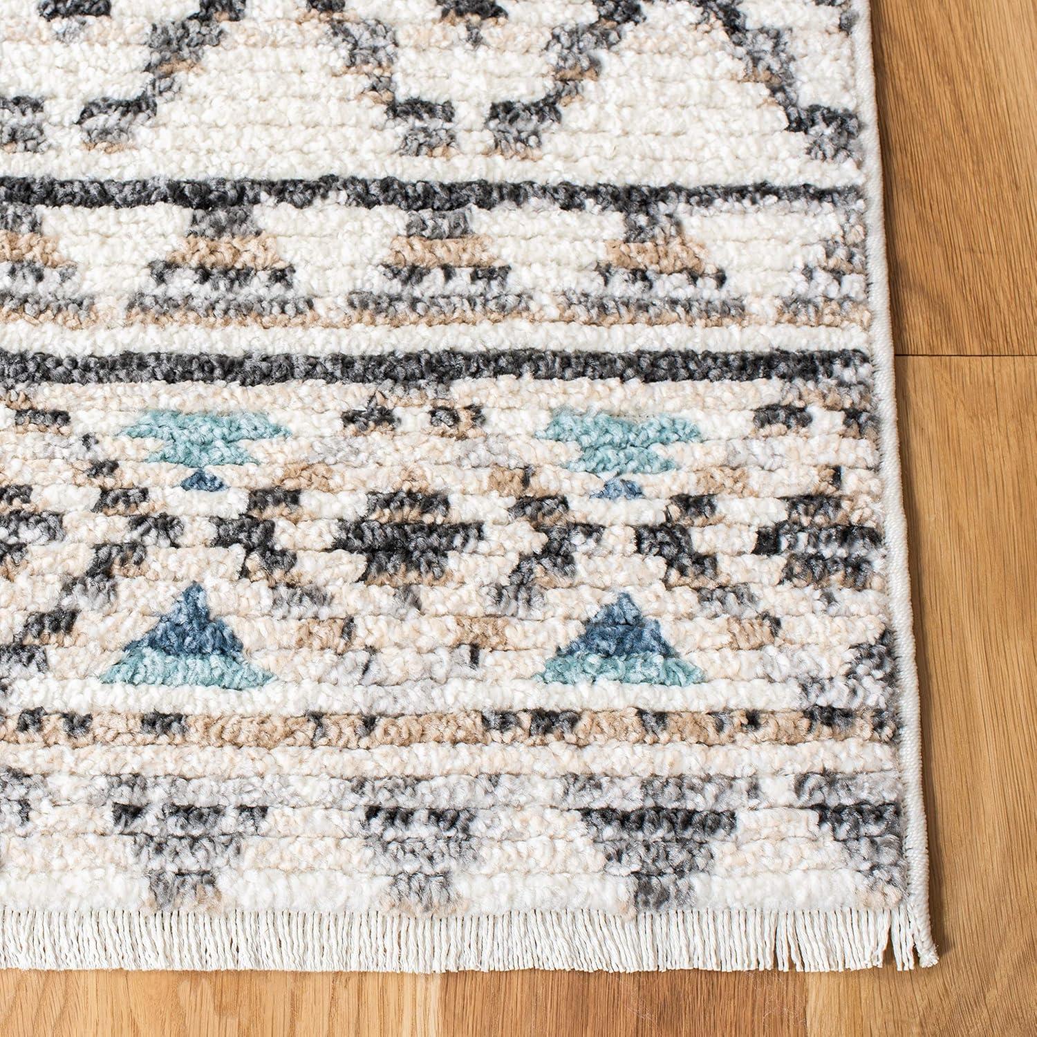 image:imageSAFAVIEH Area Rug 8x10 Sedona Collection Large Ivory amp Charcoal Moroccan Boho Tribal Design NonShedding amp Easy Cleaning Ideal for Living Room Bedroom Office Dining Space SED883BIvoryGrey