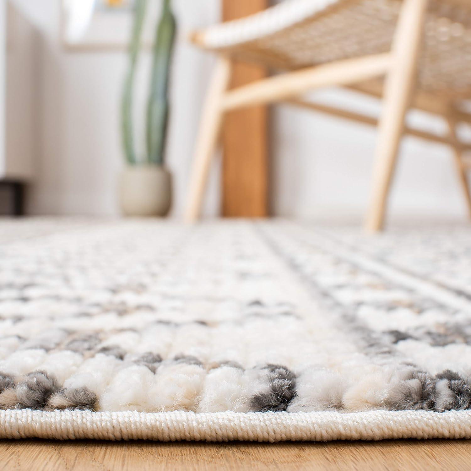 image:imageSAFAVIEH Area Rug 8x10 Sedona Collection Large Ivory amp Charcoal Moroccan Boho Tribal Design NonShedding amp Easy Cleaning Ideal for Living Room Bedroom Office Dining Space SED883BIvoryGrey