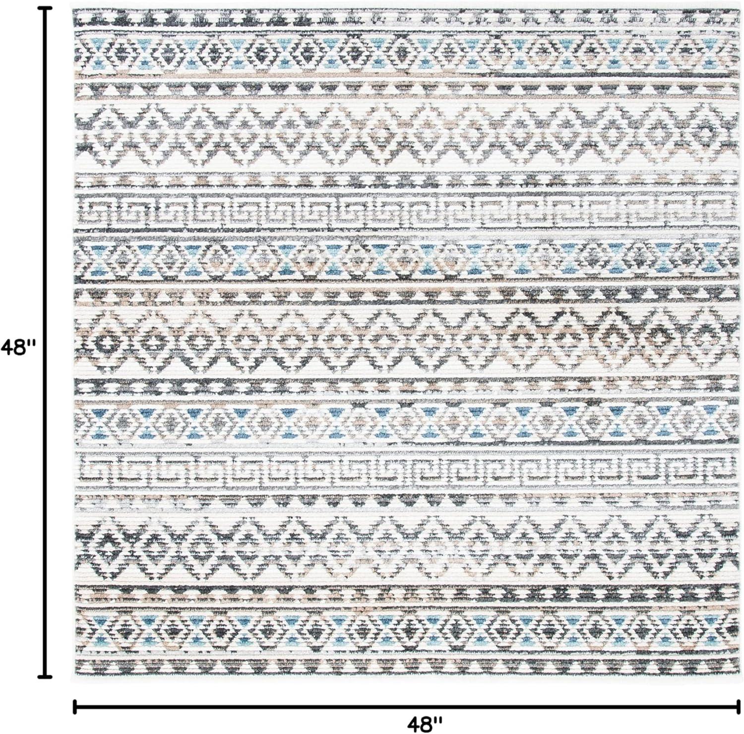 image:imageSAFAVIEH Area Rug 8x10 Sedona Collection Large Ivory amp Charcoal Moroccan Boho Tribal Design NonShedding amp Easy Cleaning Ideal for Living Room Bedroom Office Dining Space SED883BIvoryGrey