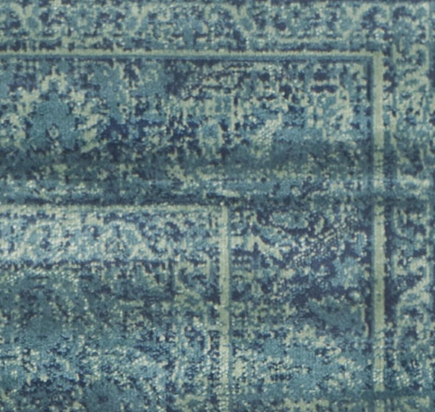 image:imageSAFAVIEH Area Rug 8x10 Vintage Collection Large Turquoise amp Multi Viscose Distressed Design Slip Resistant Ideal for Living Room Bedroom Office Dining Space VTG1122220TurquoiseMulti
