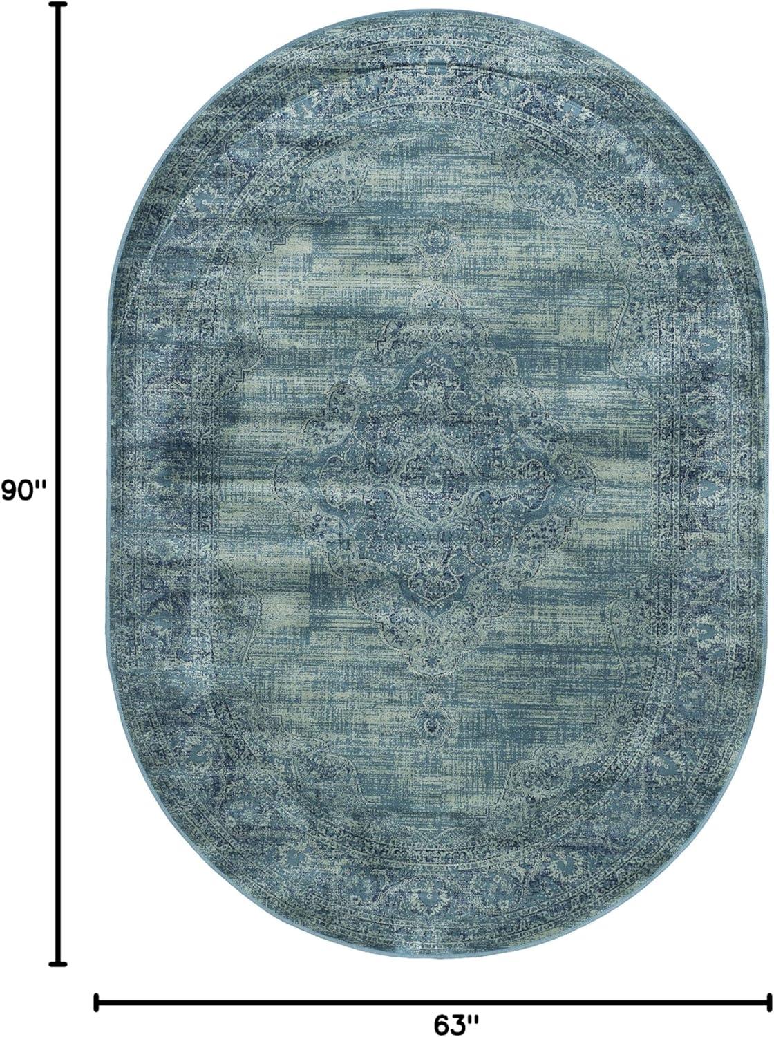 image:imageSAFAVIEH Area Rug 8x10 Vintage Collection Large Turquoise amp Multi Viscose Distressed Design Slip Resistant Ideal for Living Room Bedroom Office Dining Space VTG1122220TurquoiseMulti