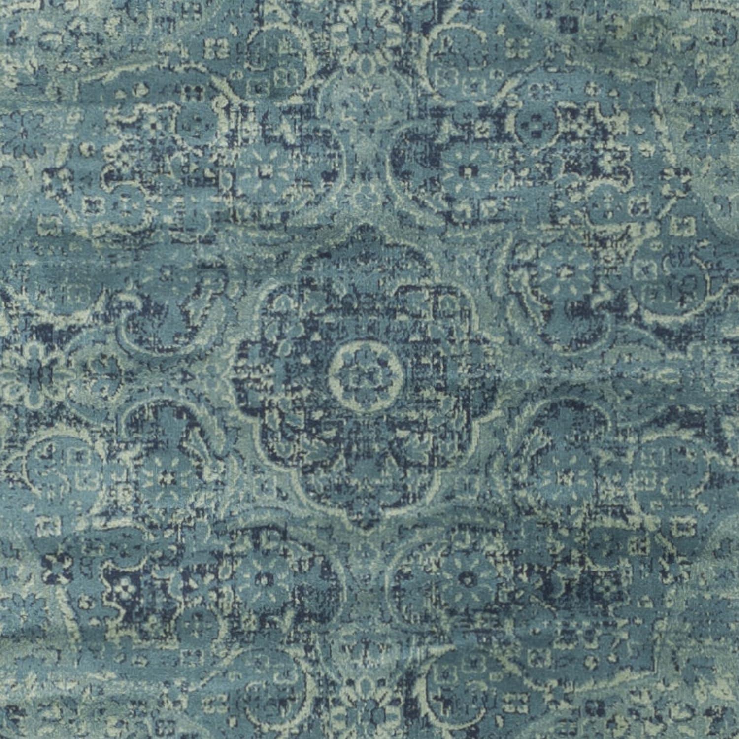 image:imageSAFAVIEH Area Rug 8x10 Vintage Collection Large Turquoise amp Multi Viscose Distressed Design Slip Resistant Ideal for Living Room Bedroom Office Dining Space VTG1122220TurquoiseMulti