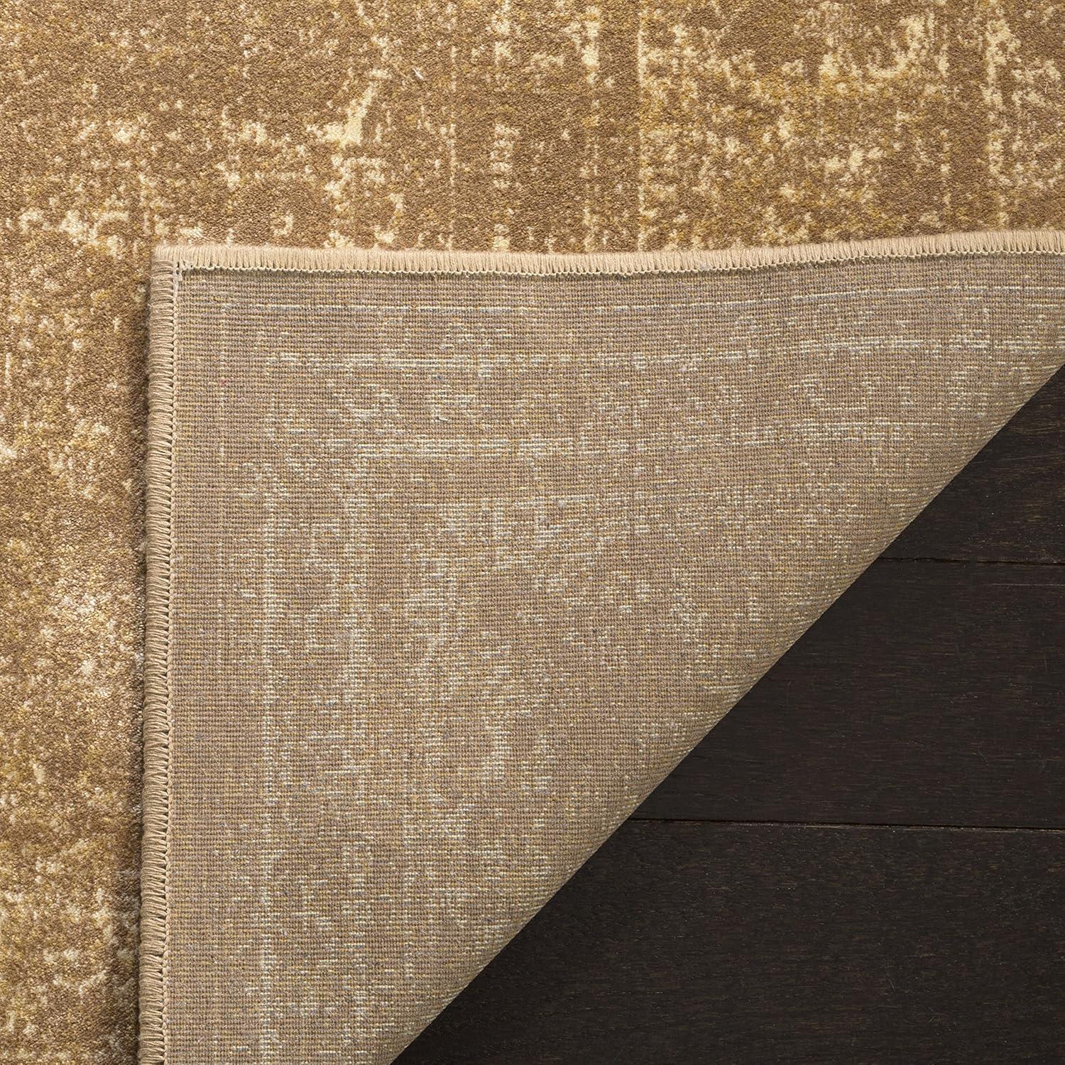 image:imageSAFAVIEH Area Rug 8x10 Vintage Collection Large Turquoise amp Multi Viscose Distressed Design Slip Resistant Ideal for Living Room Bedroom Office Dining Space VTG1122220Taupe