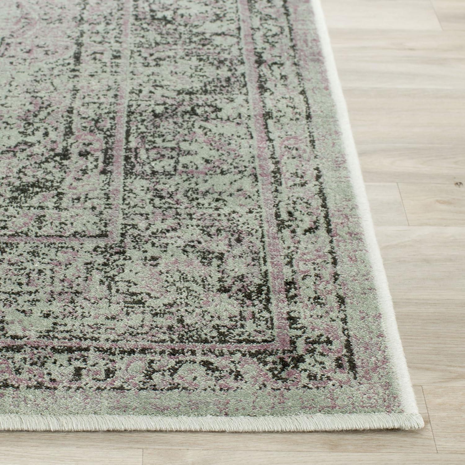image:imageSAFAVIEH Area Rug 8x10 Vintage Collection Large Turquoise amp Multi Viscose Distressed Design Slip Resistant Ideal for Living Room Bedroom Office Dining Space VTG1122220Taupe
