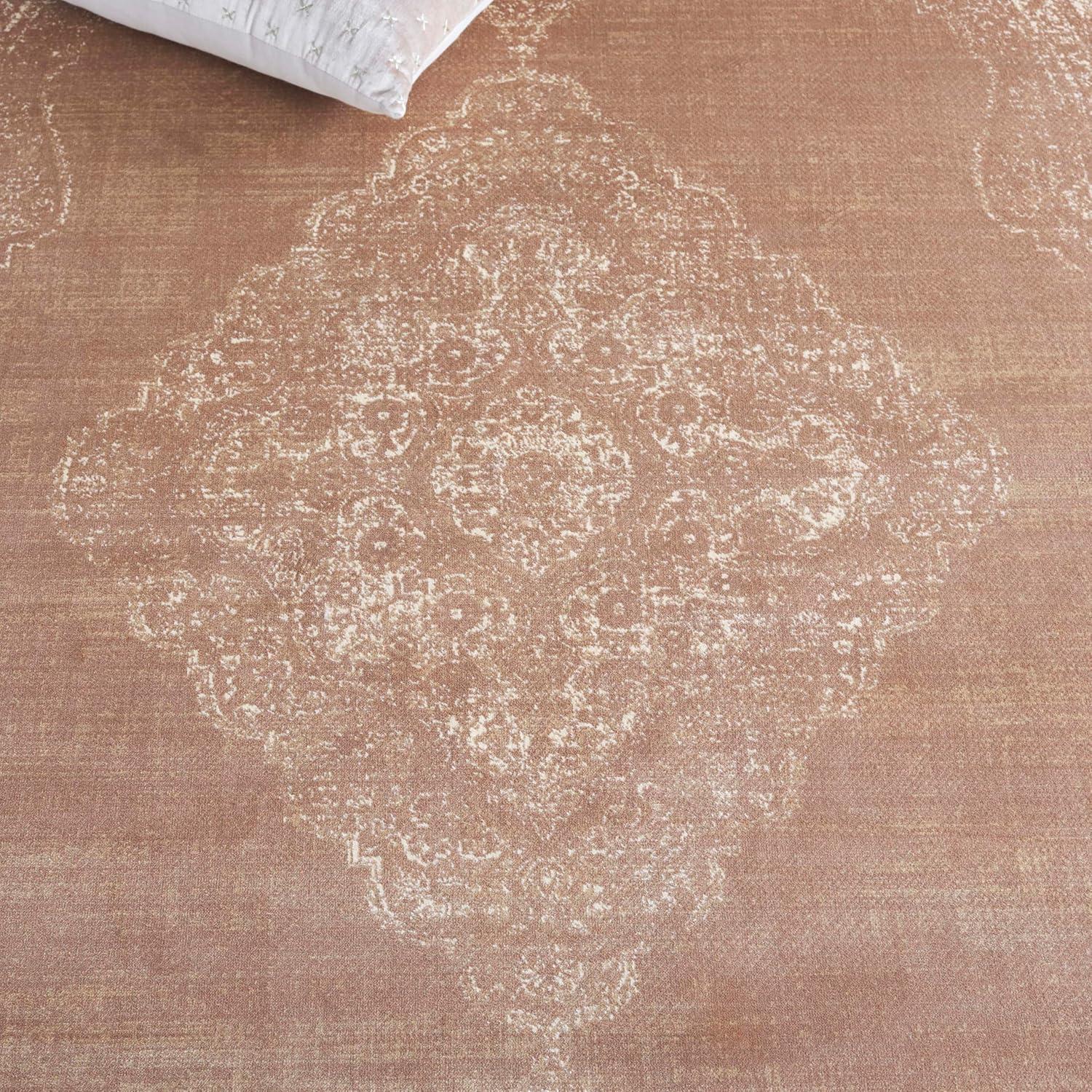 image:imageSAFAVIEH Area Rug 8x10 Vintage Collection Large Turquoise amp Multi Viscose Distressed Design Slip Resistant Ideal for Living Room Bedroom Office Dining Space VTG1122220Taupe