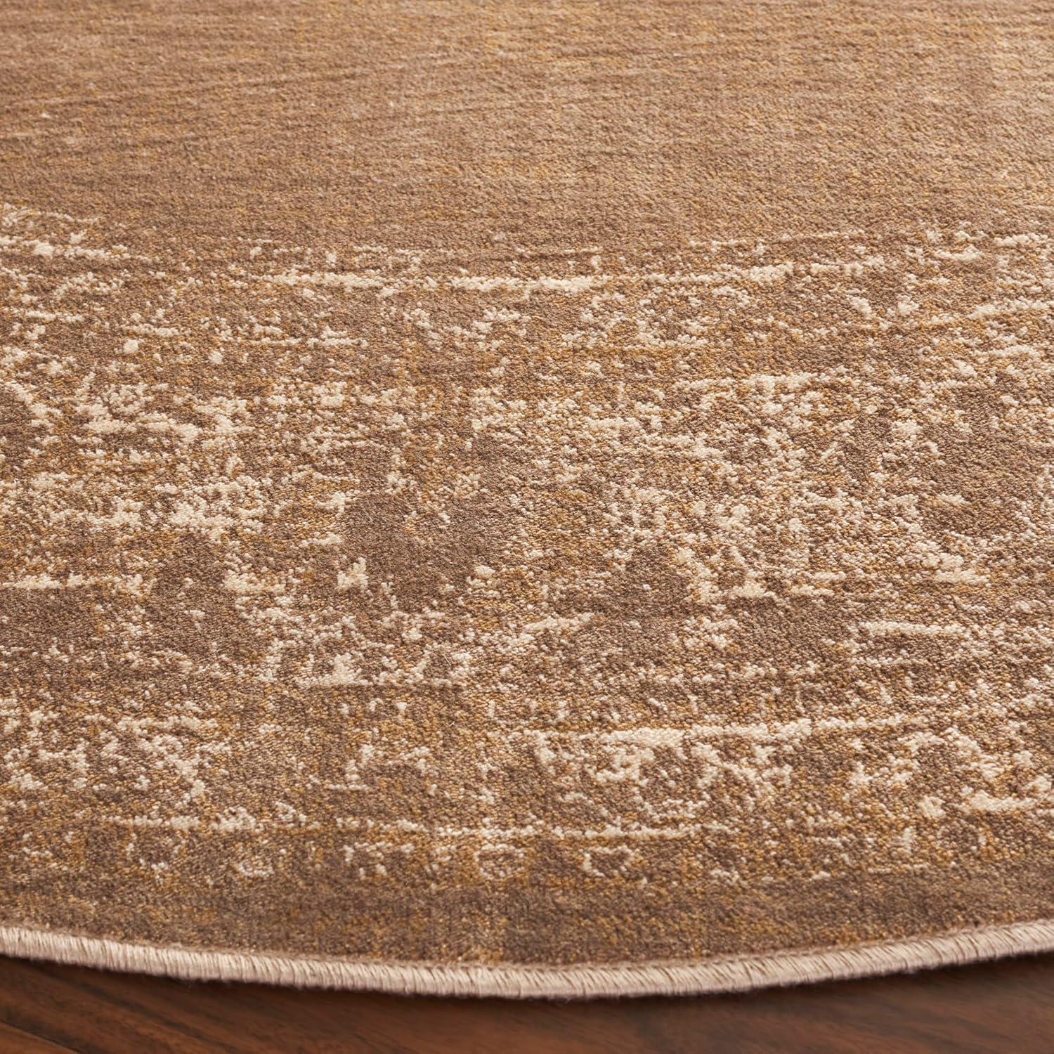 image:imageSAFAVIEH Area Rug 8x10 Vintage Collection Large Turquoise amp Multi Viscose Distressed Design Slip Resistant Ideal for Living Room Bedroom Office Dining Space VTG1122220Taupe