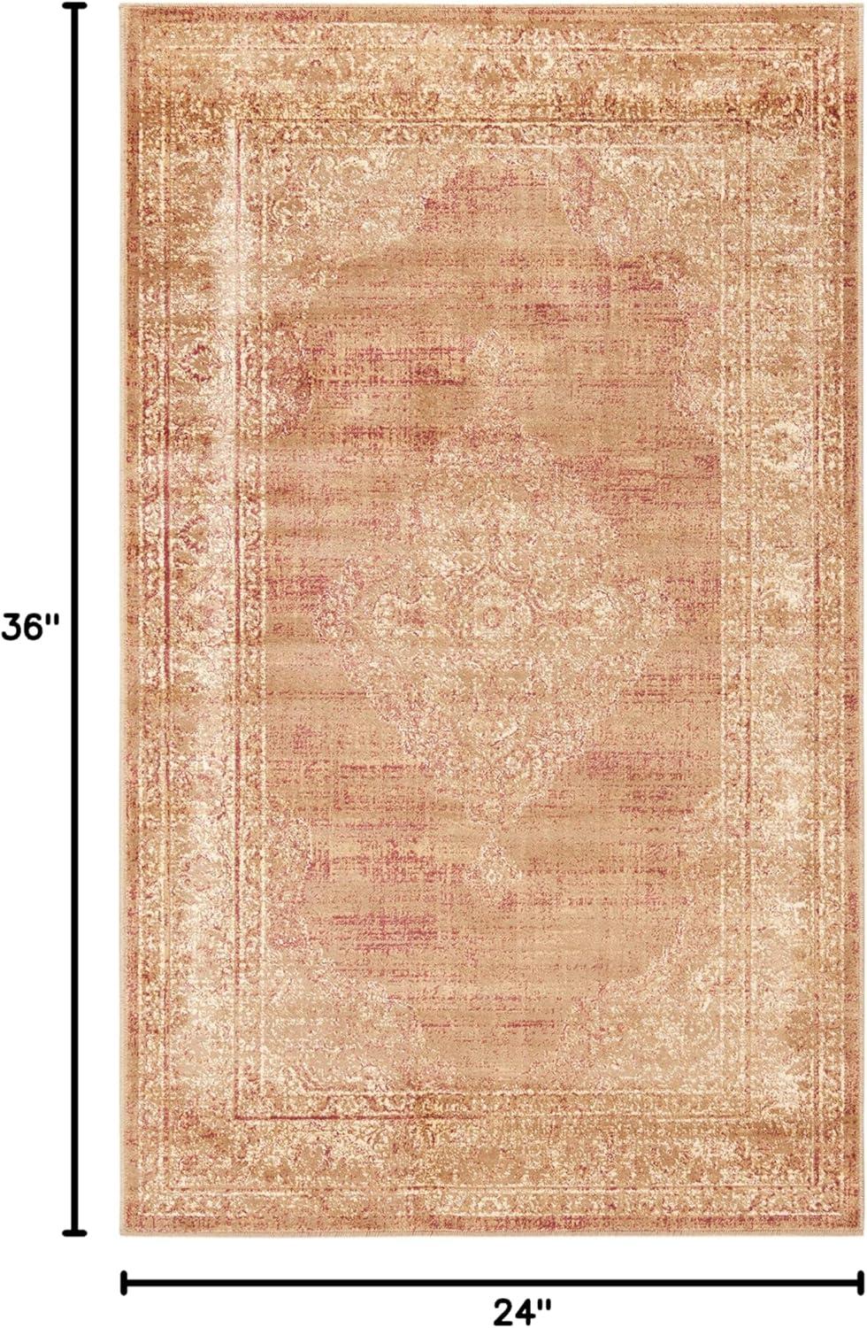 image:imageSAFAVIEH Area Rug 8x10 Vintage Collection Large Turquoise amp Multi Viscose Distressed Design Slip Resistant Ideal for Living Room Bedroom Office Dining Space VTG1122220Taupe