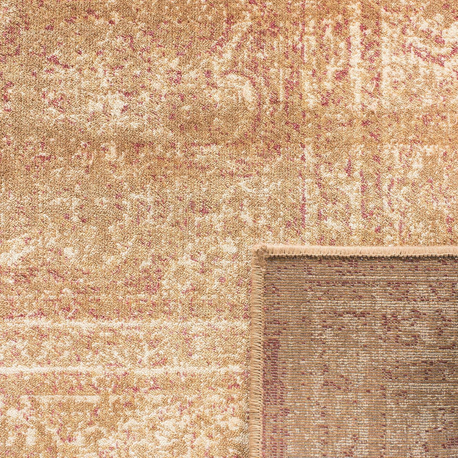 image:imageSAFAVIEH Area Rug 8x10 Vintage Collection Large Turquoise amp Multi Viscose Distressed Design Slip Resistant Ideal for Living Room Bedroom Office Dining Space VTG1122220Taupe