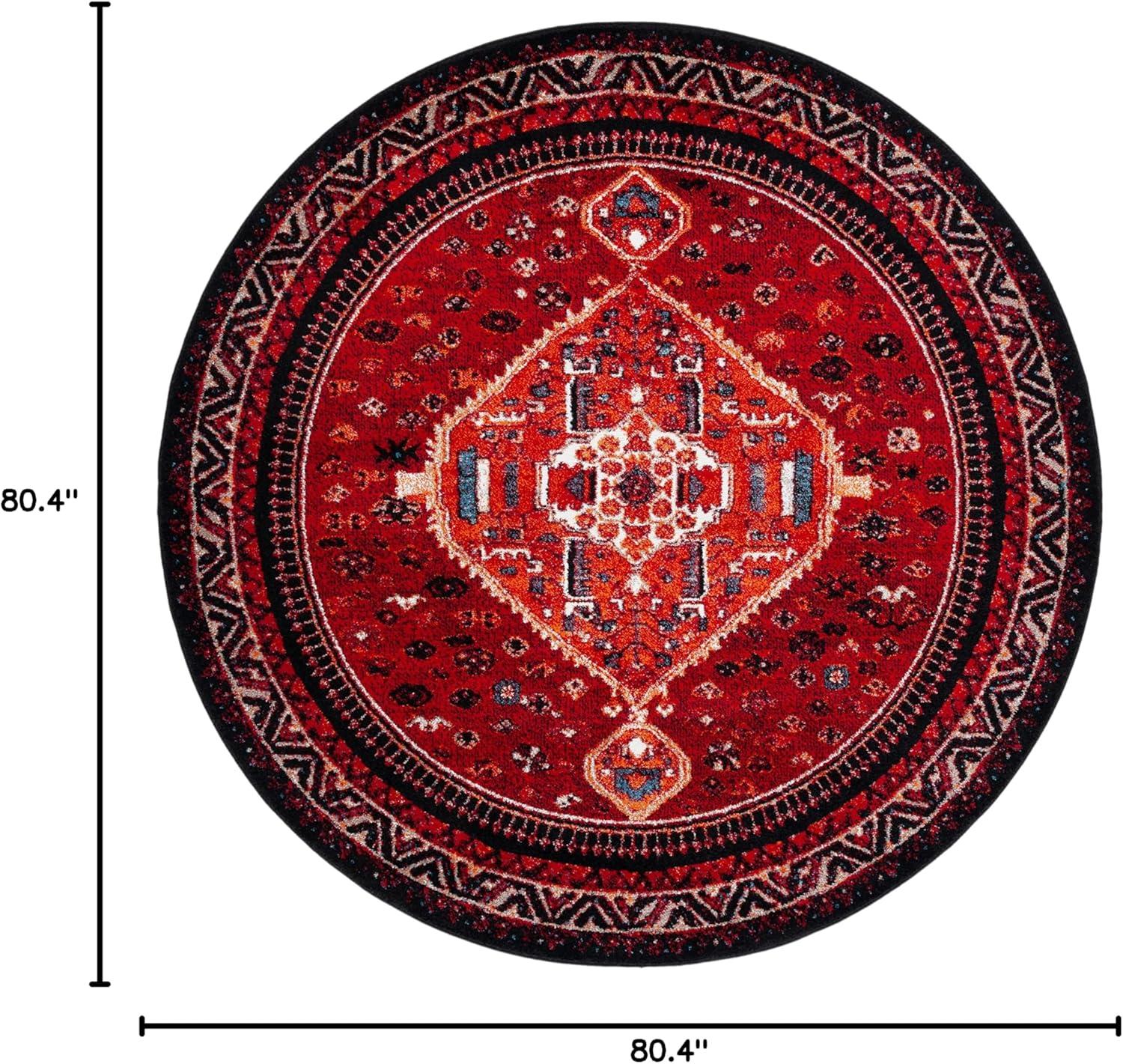 image:imageSAFAVIEH Area Rug 8x10 Vintage Hamadan Collection Large Blue amp Black Traditional Oriental Design NonShedding amp Easy Cleaning Ideal for Living Room Bedroom Office Dining Space VTH201MRed Black
