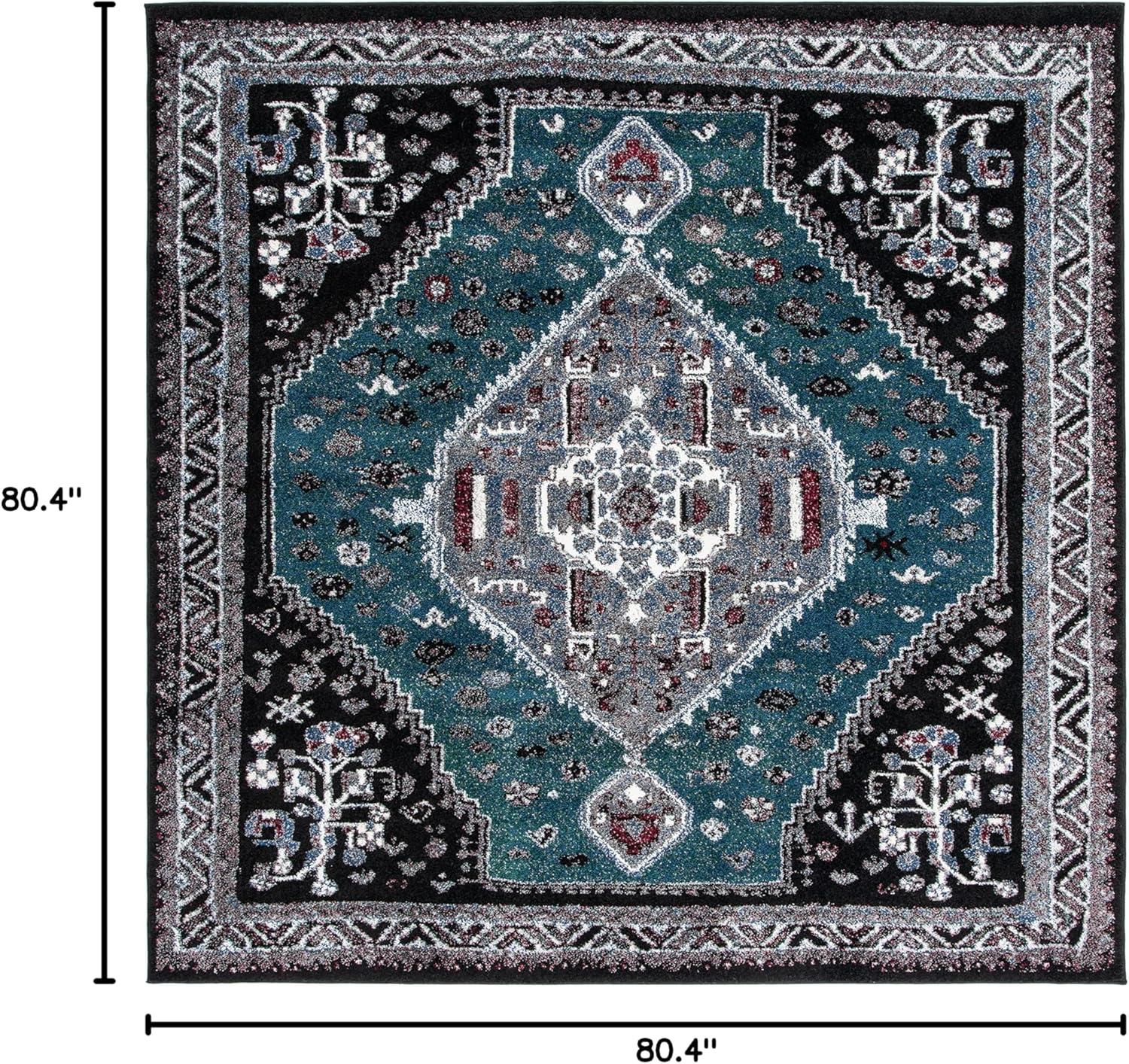 image:imageSAFAVIEH Area Rug 8x10 Vintage Hamadan Collection Large Blue amp Black Traditional Oriental Design NonShedding amp Easy Cleaning Ideal for Living Room Bedroom Office Dining Space VTH201MGreenBlack