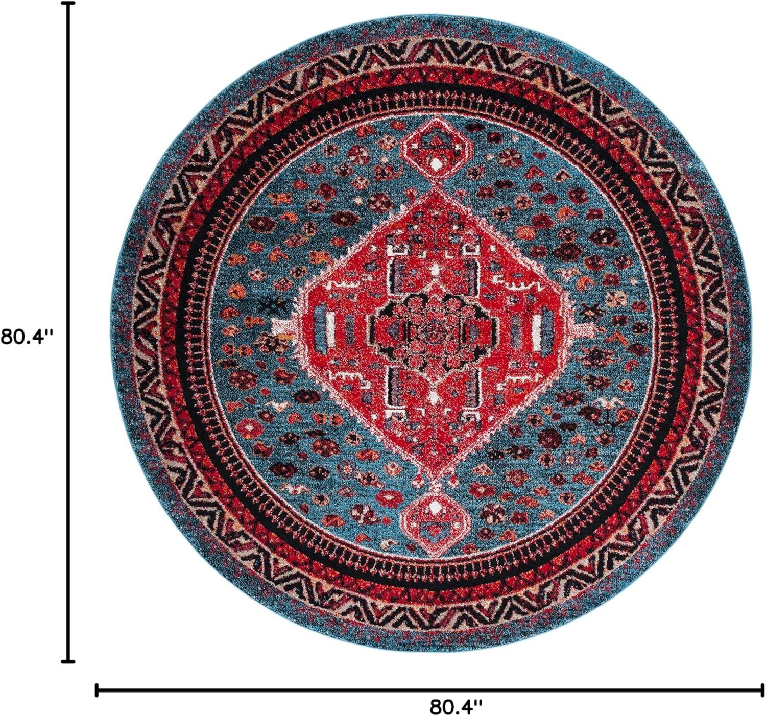 image:imageSAFAVIEH Area Rug 8x10 Vintage Hamadan Collection Large Blue amp Black Traditional Oriental Design NonShedding amp Easy Cleaning Ideal for Living Room Bedroom Office Dining Space VTH201MTurquoiseRed