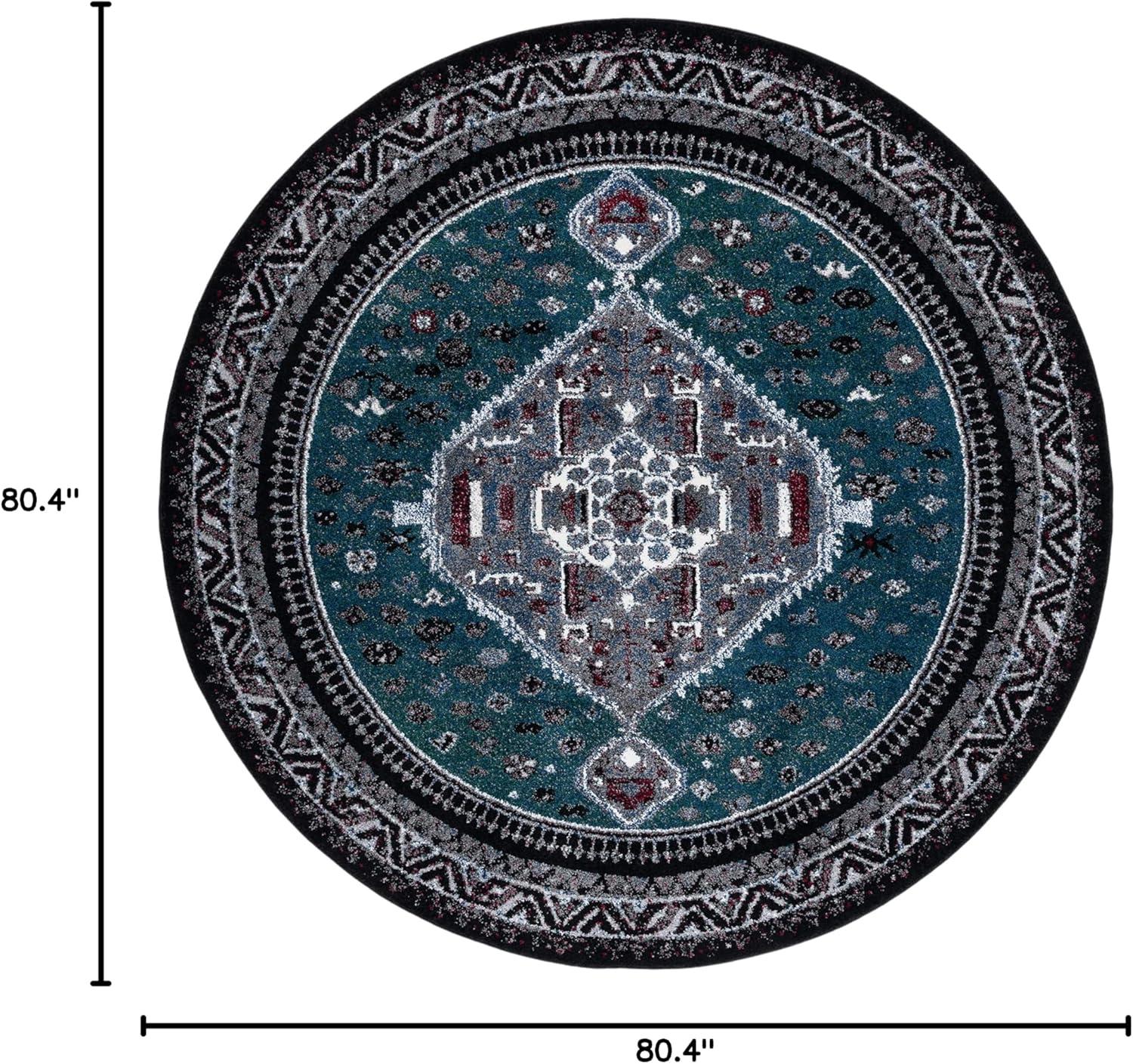 image:imageSAFAVIEH Area Rug 8x10 Vintage Hamadan Collection Large Blue amp Black Traditional Oriental Design NonShedding amp Easy Cleaning Ideal for Living Room Bedroom Office Dining Space VTH201MGreenBlack