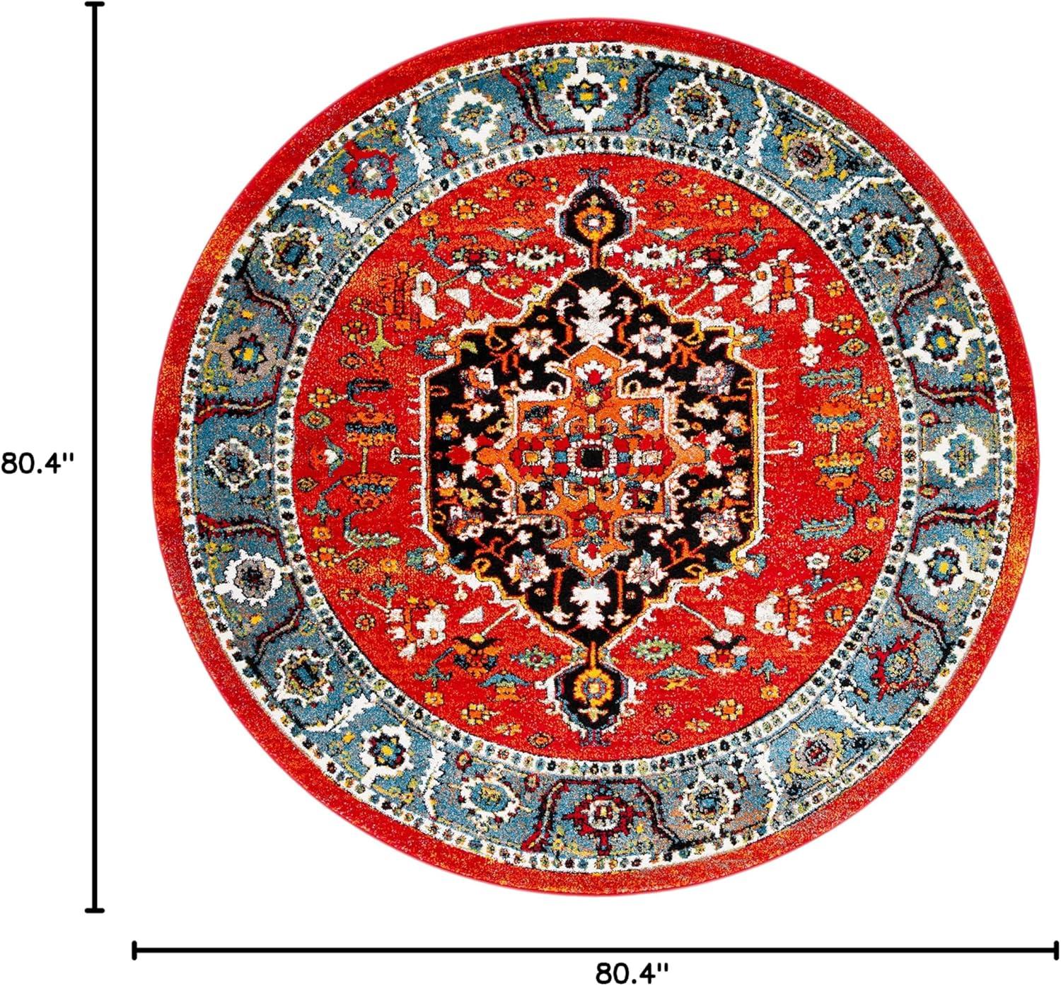 image:imageSAFAVIEH Area Rug 8x10 Vintage Hamadan Collection Large Blue amp Red Traditional Oriental Medallion Design NonShedding amp Easy Cleaning Ideal for Living Room Bedroom Dining Space VTH266MRedBlue