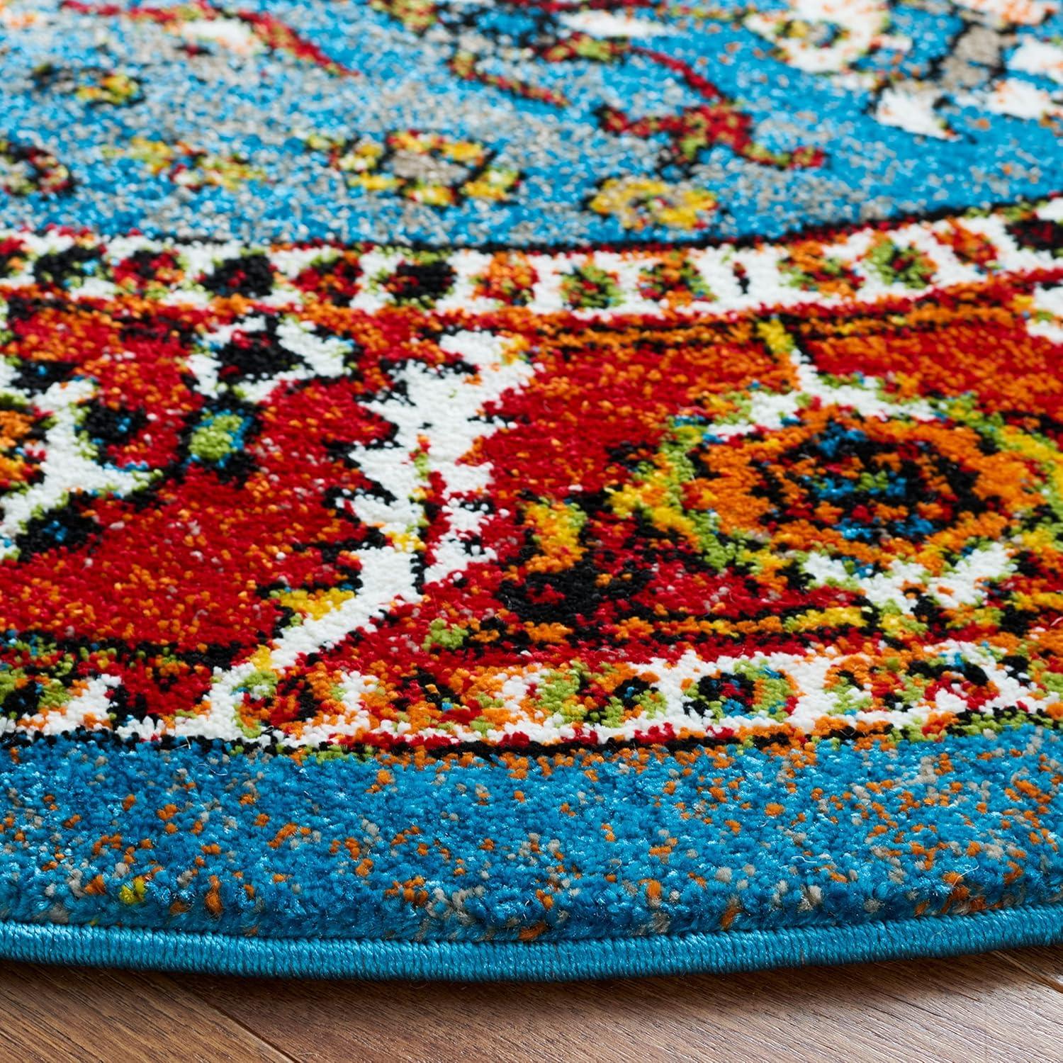 image:imageSAFAVIEH Area Rug 8x10 Vintage Hamadan Collection Large Blue amp Red Traditional Oriental Medallion Design NonShedding amp Easy Cleaning Ideal for Living Room Bedroom Dining Space VTH266MBlueRed