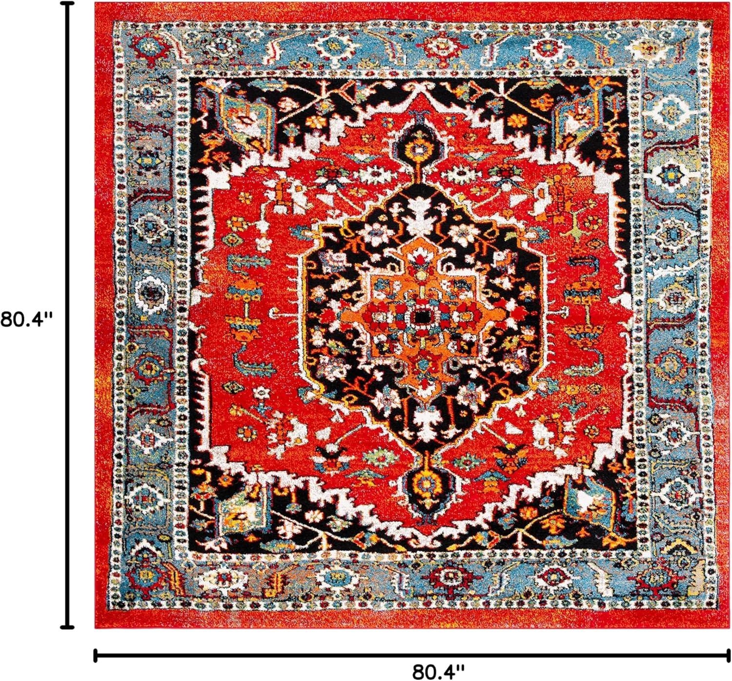 image:imageSAFAVIEH Area Rug 8x10 Vintage Hamadan Collection Large Blue amp Red Traditional Oriental Medallion Design NonShedding amp Easy Cleaning Ideal for Living Room Bedroom Dining Space VTH266MRedBlue