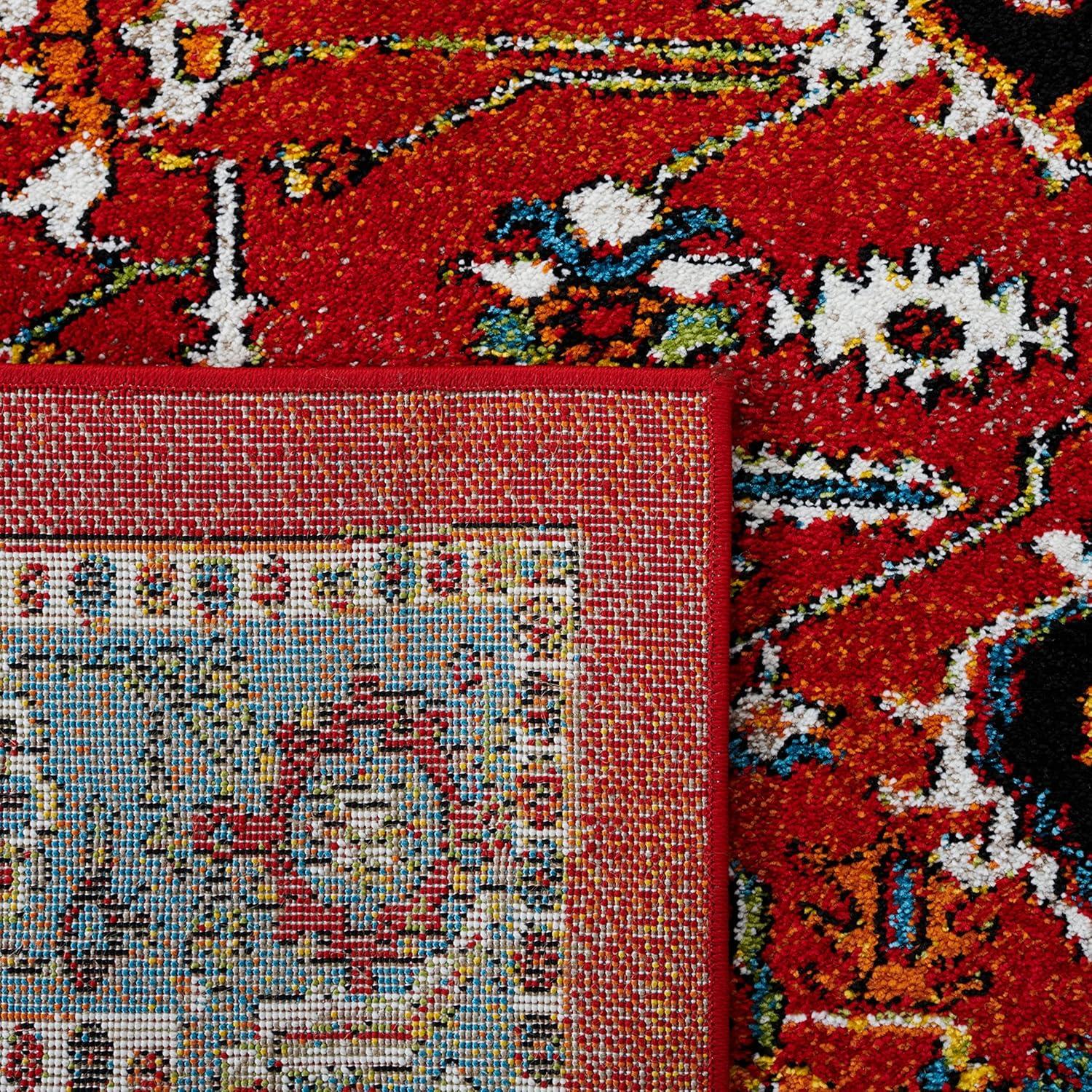 image:imageSAFAVIEH Area Rug 8x10 Vintage Hamadan Collection Large Blue amp Red Traditional Oriental Medallion Design NonShedding amp Easy Cleaning Ideal for Living Room Bedroom Dining Space VTH266MRedBlue