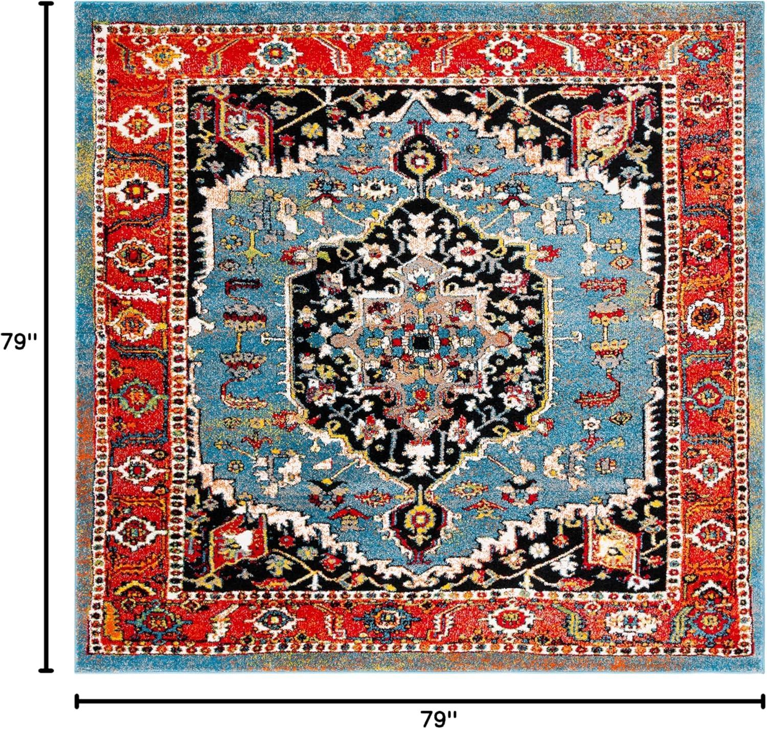 image:imageSAFAVIEH Area Rug 8x10 Vintage Hamadan Collection Large Blue amp Red Traditional Oriental Medallion Design NonShedding amp Easy Cleaning Ideal for Living Room Bedroom Dining Space VTH266MBlueRed