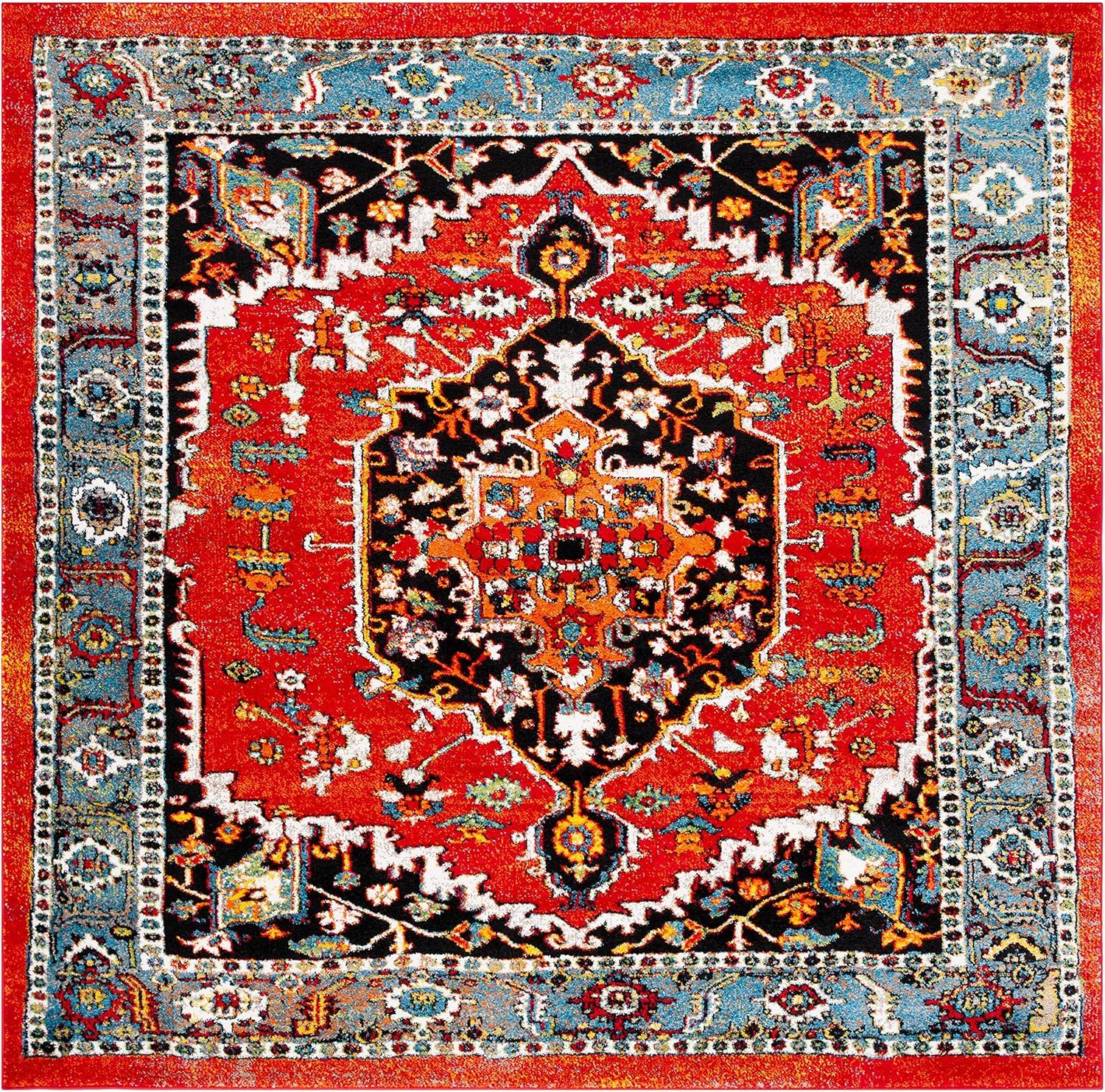 image:imageSAFAVIEH Area Rug 8x10 Vintage Hamadan Collection Large Blue amp Red Traditional Oriental Medallion Design NonShedding amp Easy Cleaning Ideal for Living Room Bedroom Dining Space VTH266MRedBlue