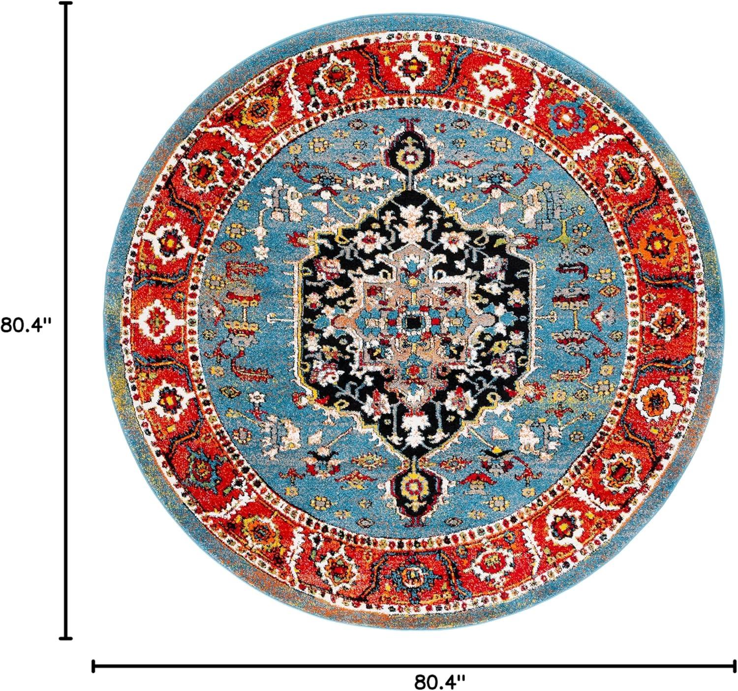 image:imageSAFAVIEH Area Rug 8x10 Vintage Hamadan Collection Large Blue amp Red Traditional Oriental Medallion Design NonShedding amp Easy Cleaning Ideal for Living Room Bedroom Dining Space VTH266MBlueRed