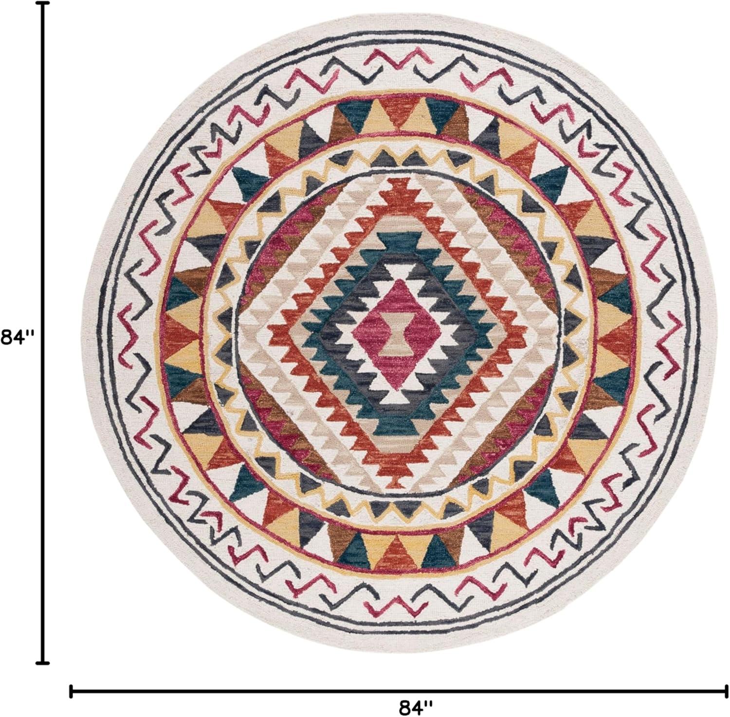 image:imageSAFAVIEH Aspen Collection Area Rug 5 x 8 Rust amp Ivory Handmade Moroccan Boho Tribal Wool Ideal for High Traffic Areas in Living Room Bedroom APN806PRustIvory