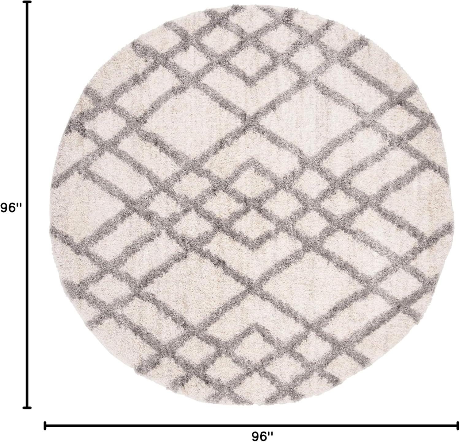 image:imageSAFAVIEH Berber Shag Collection 5 x 7 CreamGrey BER214A Moroccan NonShedding Living Room Bedroom Dining Room Entryway Plush 12inch Thick Area RugCreamGrey