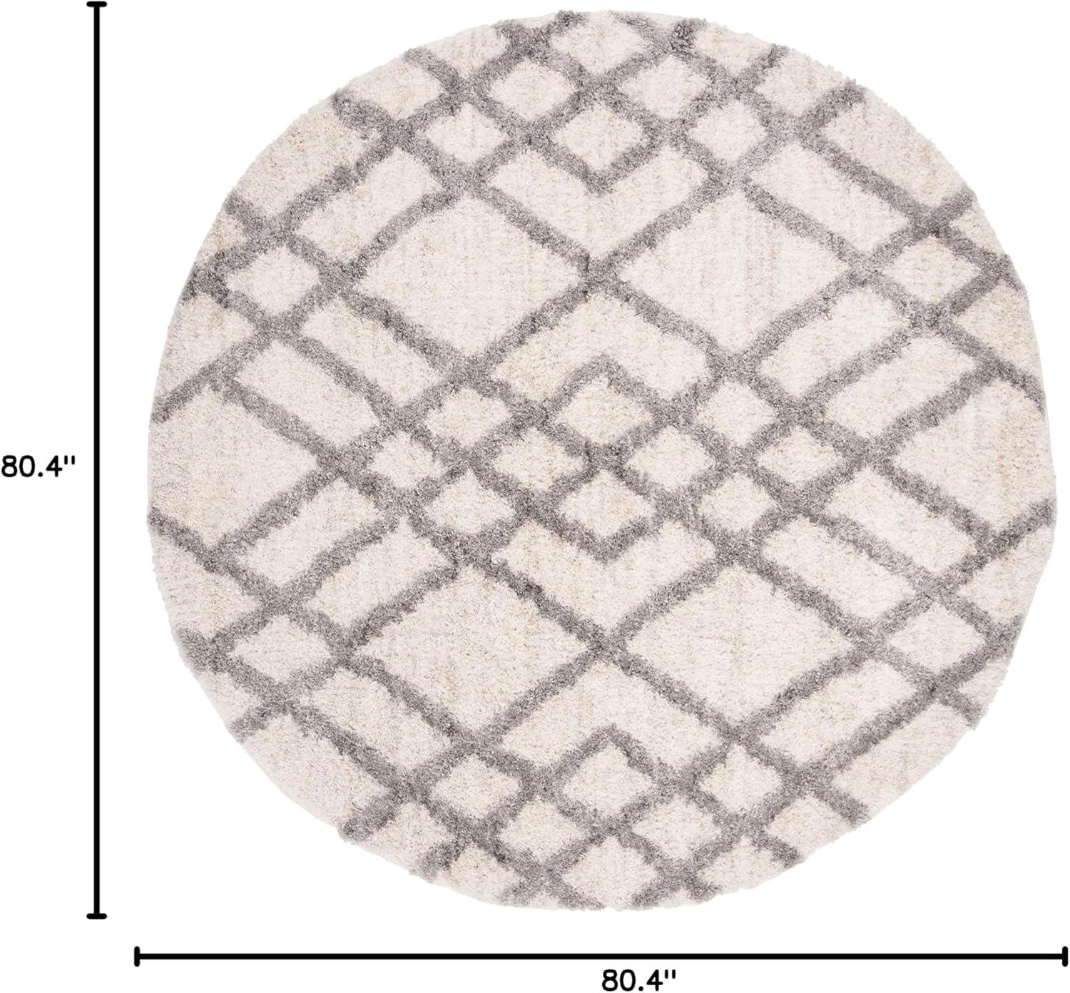 image:imageSAFAVIEH Berber Shag Collection 5 x 7 CreamGrey BER214A Moroccan NonShedding Living Room Bedroom Dining Room Entryway Plush 12inch Thick Area RugCreamGrey