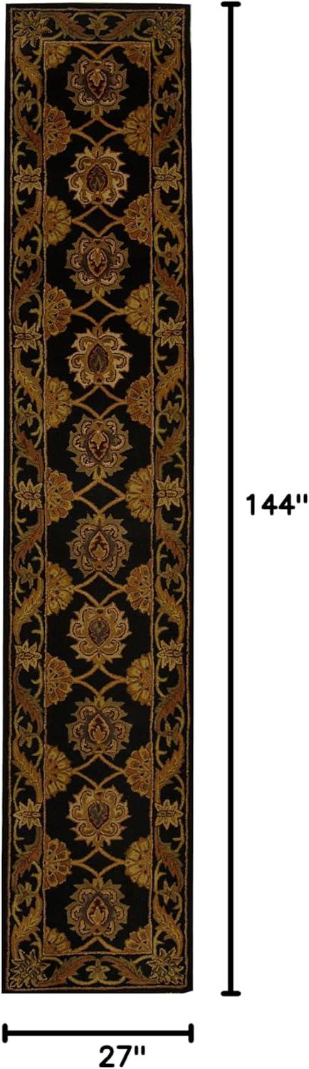 image:imageSAFAVIEH Heritage Collection 5 x 8 Black HG314A Handmade Traditional Oriental Premium Wool Area RugBlack