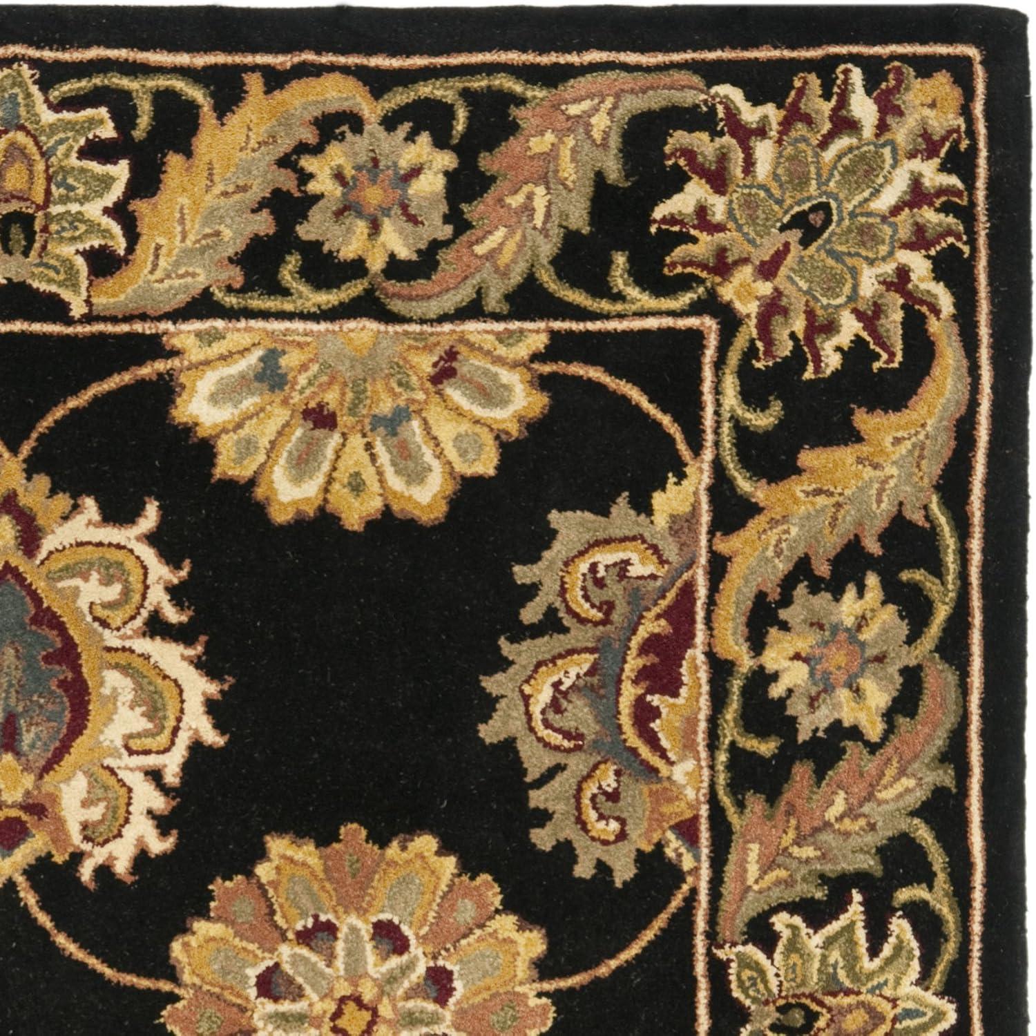 image:imageSAFAVIEH Heritage Collection 5 x 8 Black HG314A Handmade Traditional Oriental Premium Wool Area RugBlack