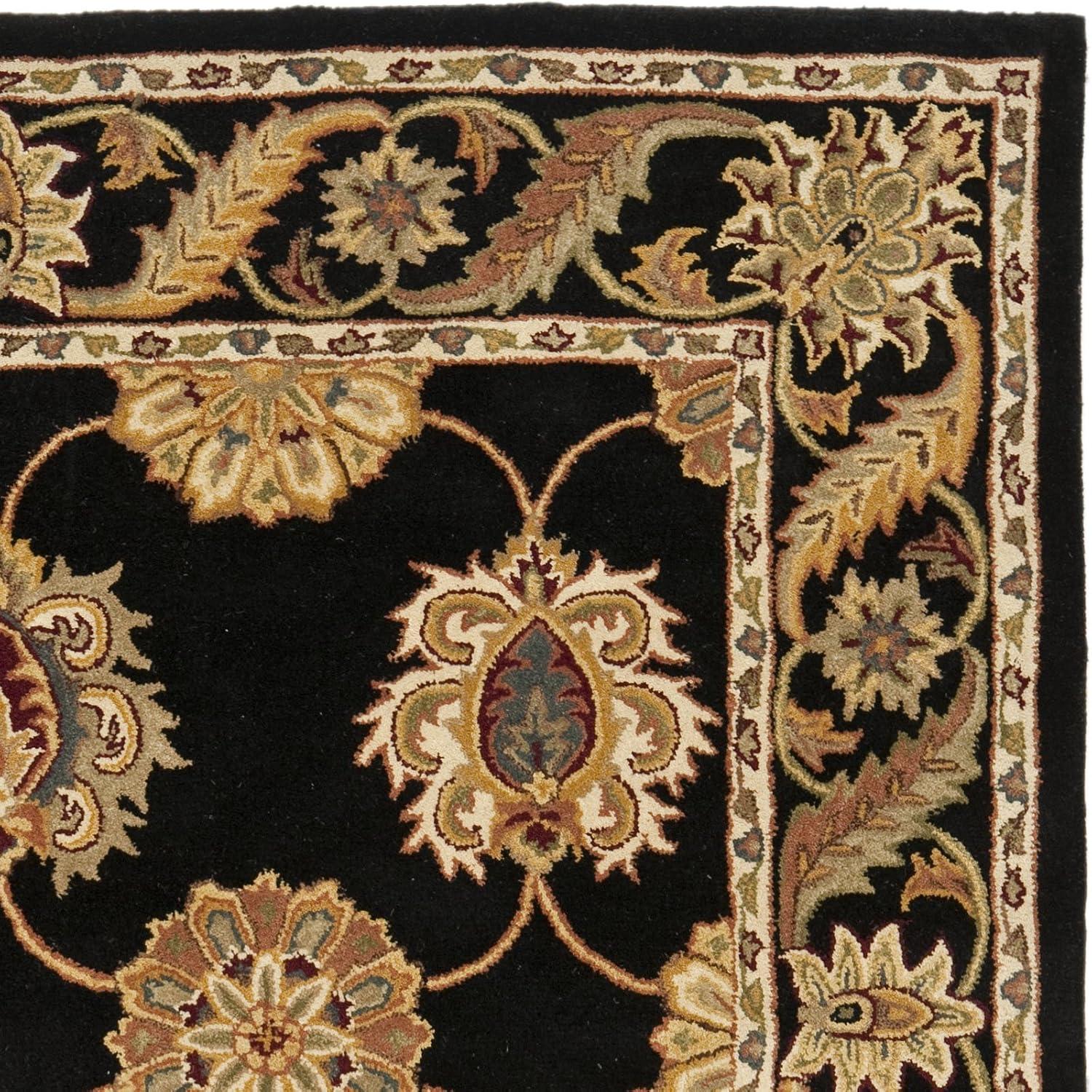 image:imageSAFAVIEH Heritage Collection 5 x 8 Black HG314A Handmade Traditional Oriental Premium Wool Area RugBlack