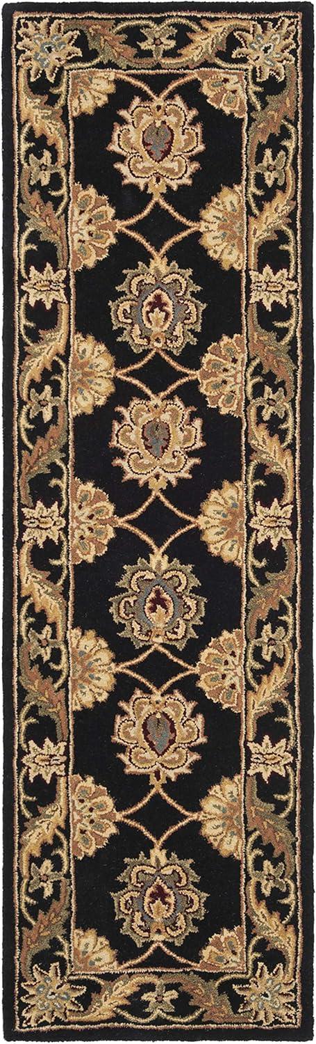 image:imageSAFAVIEH Heritage Collection 5 x 8 Black HG314A Handmade Traditional Oriental Premium Wool Area RugBlack