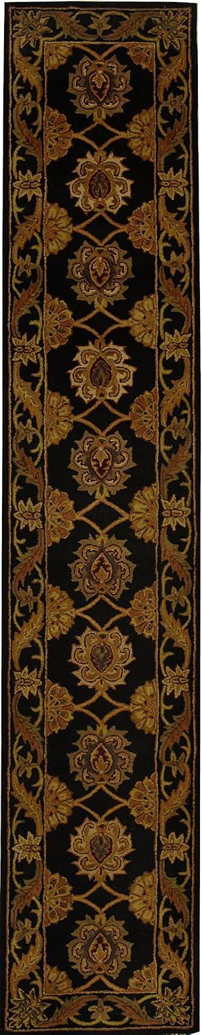 image:imageSAFAVIEH Heritage Collection 5 x 8 Black HG314A Handmade Traditional Oriental Premium Wool Area RugBlack
