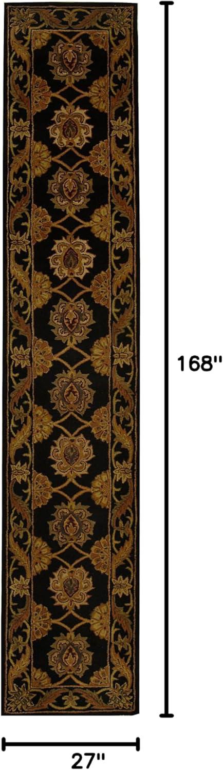 image:imageSAFAVIEH Heritage Collection 5 x 8 Black HG314A Handmade Traditional Oriental Premium Wool Area RugBlack