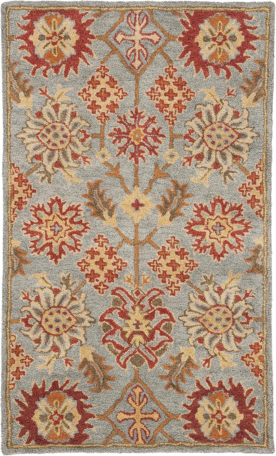 image:imageSAFAVIEH Heritage Collection 8 x 10 Charcoal Multi HG420H Handmade Traditional Oriental Premium Wool Area RugCharcoalMulti
