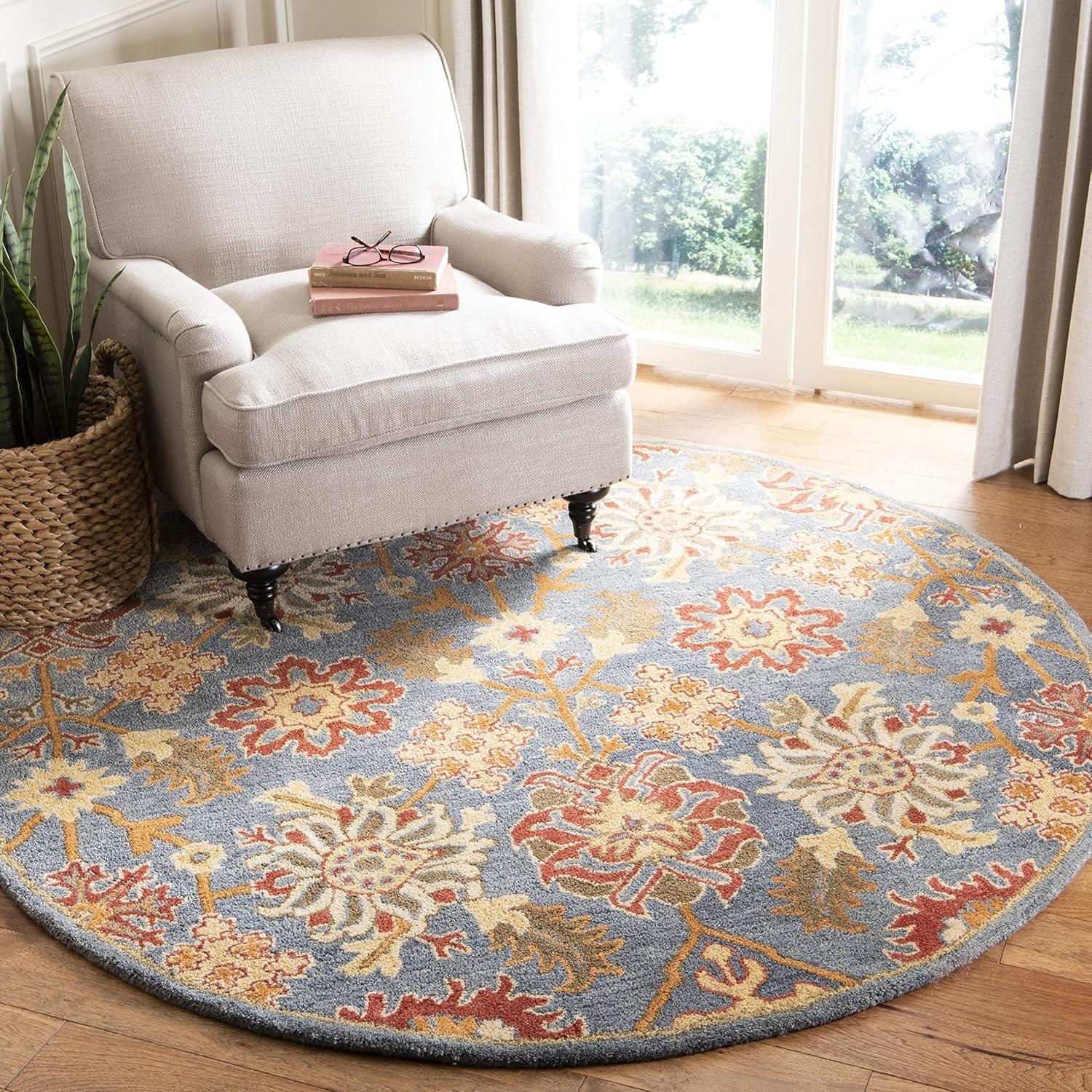 image:imageSAFAVIEH Heritage Collection 8 x 10 Charcoal Multi HG420H Handmade Traditional Oriental Premium Wool Area RugCharcoalMulti