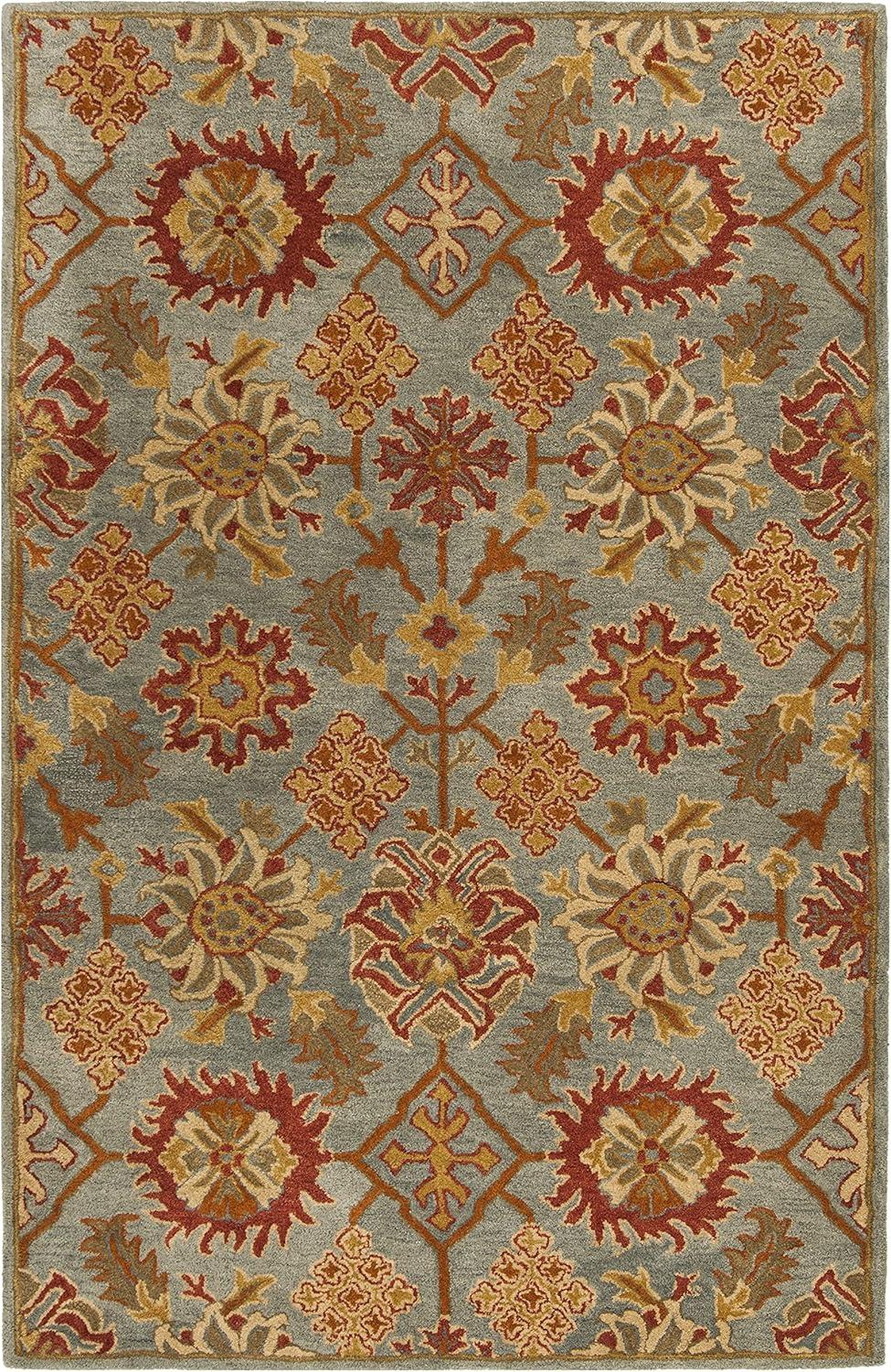 image:imageSAFAVIEH Heritage Collection 8 x 10 Charcoal Multi HG420H Handmade Traditional Oriental Premium Wool Area RugCharcoalMulti