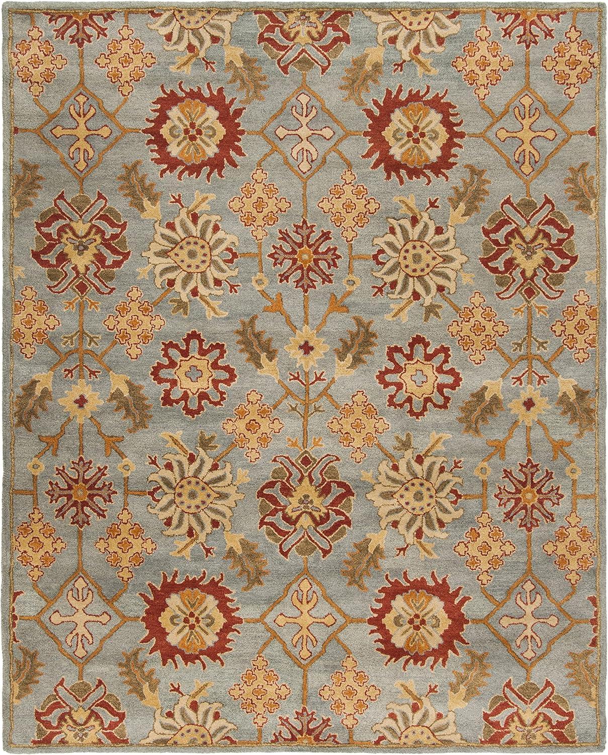 image:imageSAFAVIEH Heritage Collection 8 x 10 Charcoal Multi HG420H Handmade Traditional Oriental Premium Wool Area RugCharcoalMulti