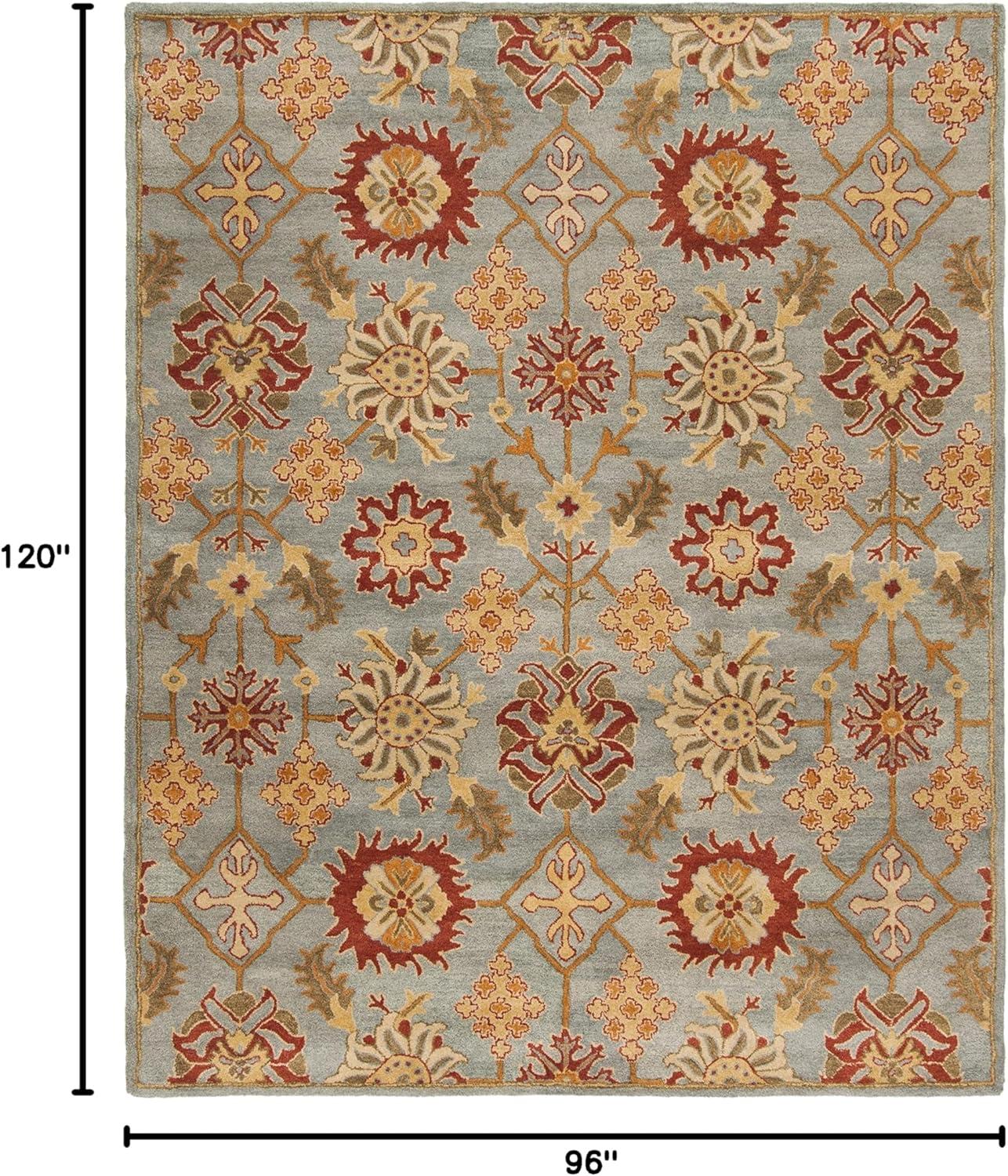 image:imageSAFAVIEH Heritage Collection 8 x 10 Charcoal Multi HG420H Handmade Traditional Oriental Premium Wool Area RugCharcoalMulti