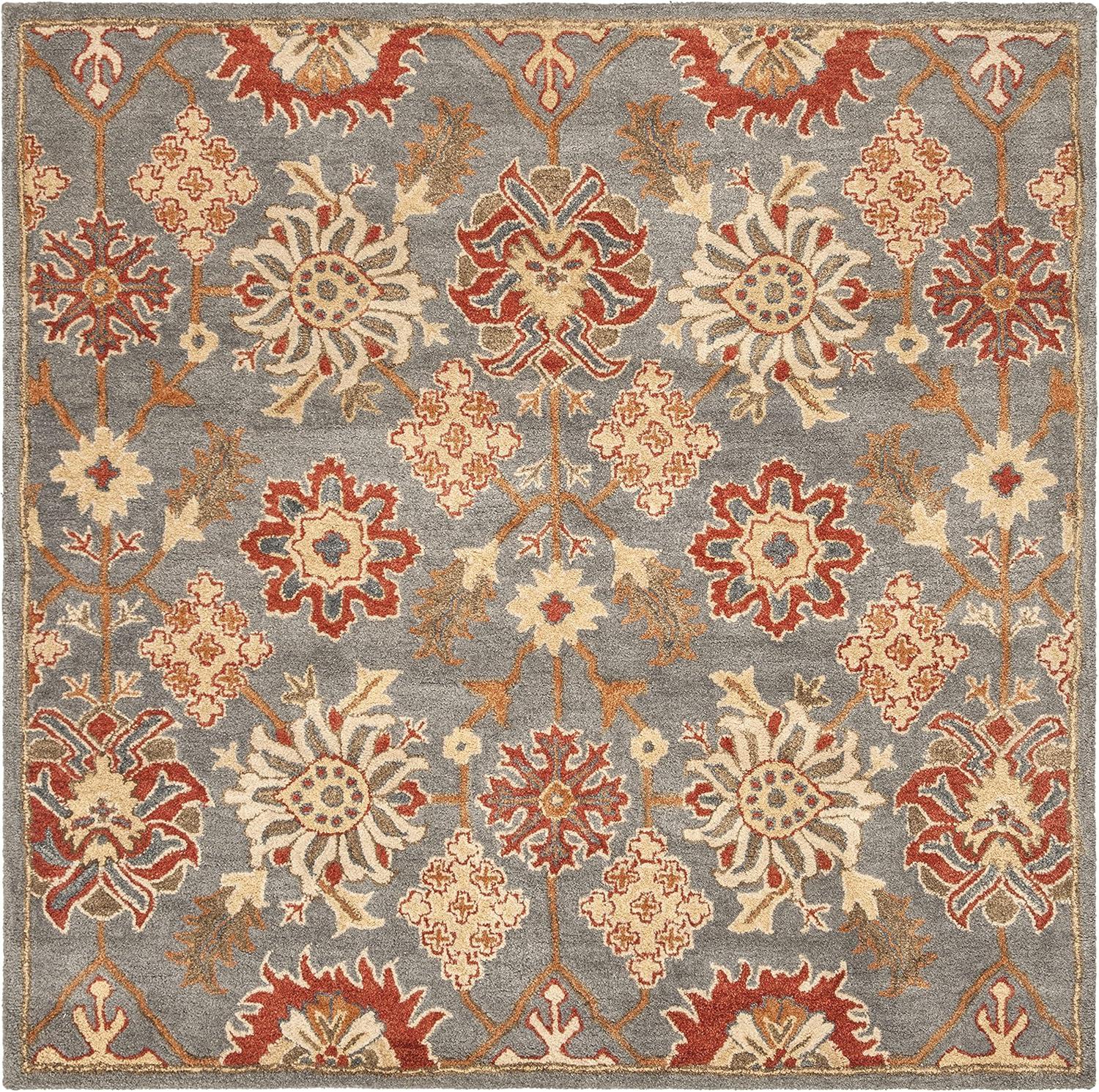 image:imageSAFAVIEH Heritage Collection 8 x 10 Charcoal Multi HG420H Handmade Traditional Oriental Premium Wool Area RugCharcoalMulti