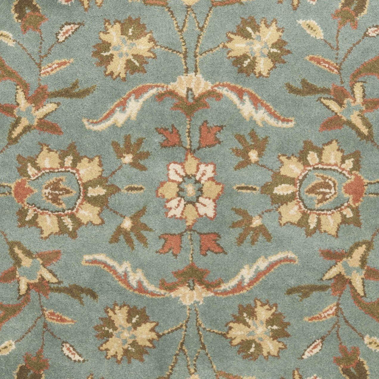 image:imageSAFAVIEH Heritage Collection Area Rug 5 x 8 Blue amp Blue Handmade Traditional Oriental Wool Ideal for High Traffic Areas in Living Room Bedroom HG969ABlue