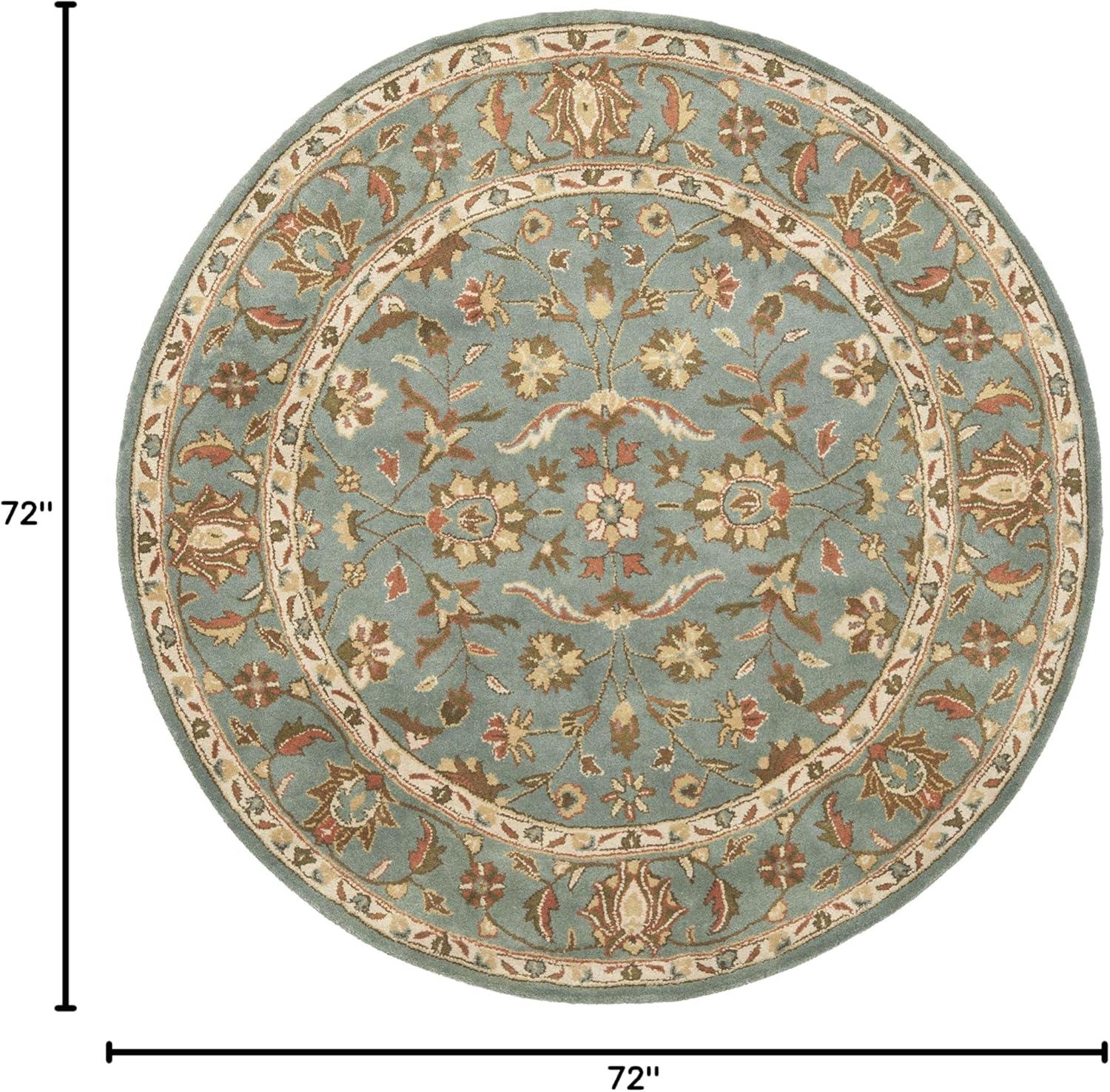 image:imageSAFAVIEH Heritage Collection Area Rug 5 x 8 Blue amp Blue Handmade Traditional Oriental Wool Ideal for High Traffic Areas in Living Room Bedroom HG969ABlue