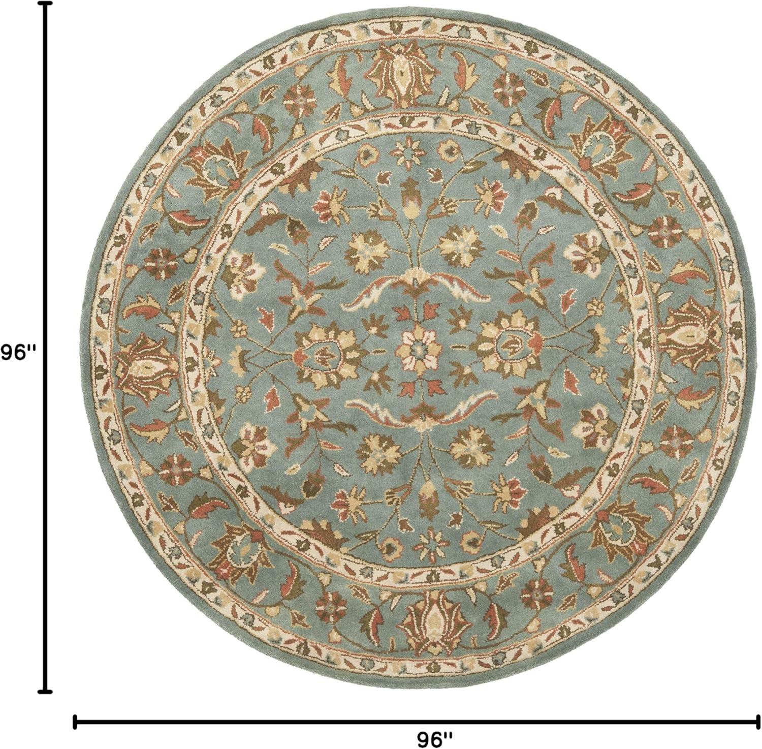 image:imageSAFAVIEH Heritage Collection Area Rug 5 x 8 Blue amp Blue Handmade Traditional Oriental Wool Ideal for High Traffic Areas in Living Room Bedroom HG969ABlue