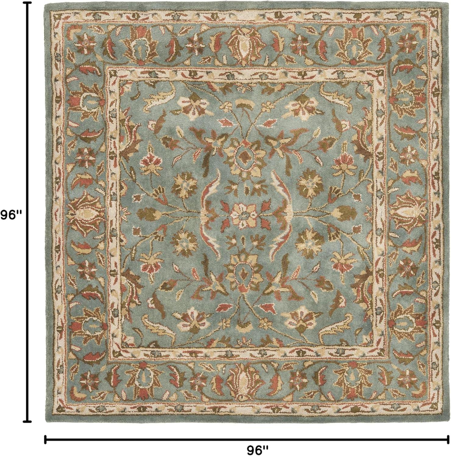 image:imageSAFAVIEH Heritage Collection Area Rug 5 x 8 Blue amp Blue Handmade Traditional Oriental Wool Ideal for High Traffic Areas in Living Room Bedroom HG969ABlue