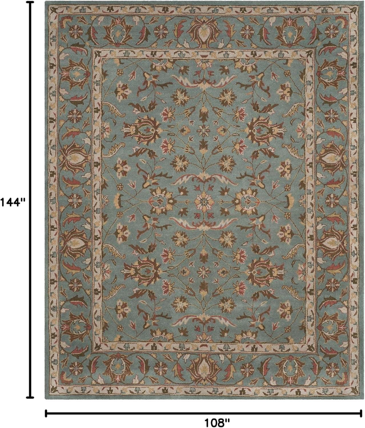 image:imageSAFAVIEH Heritage Collection Area Rug 5 x 8 Blue amp Blue Handmade Traditional Oriental Wool Ideal for High Traffic Areas in Living Room Bedroom HG969ABlue
