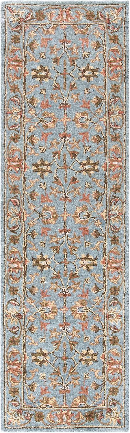 image:imageSAFAVIEH Heritage Collection Area Rug 5 x 8 Blue amp Blue Handmade Traditional Oriental Wool Ideal for High Traffic Areas in Living Room Bedroom HG969ABlue