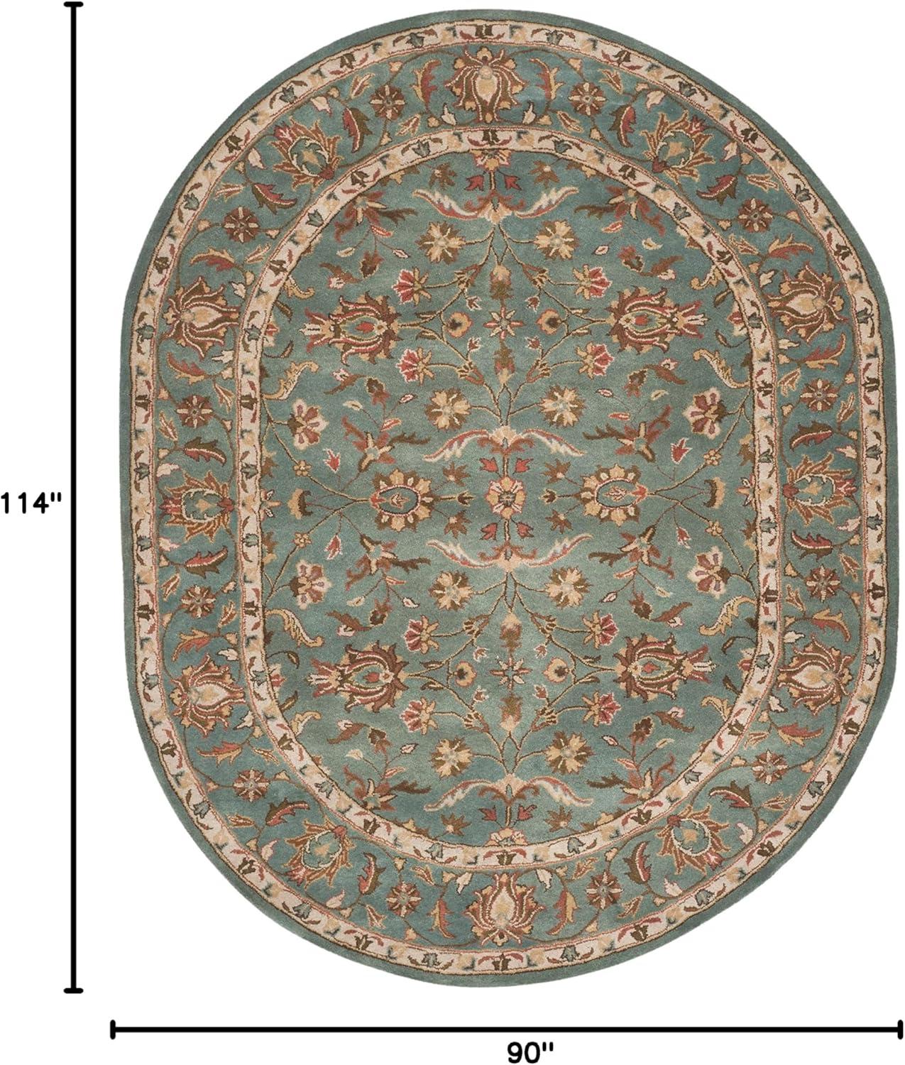 image:imageSAFAVIEH Heritage Collection Area Rug 5 x 8 Blue amp Blue Handmade Traditional Oriental Wool Ideal for High Traffic Areas in Living Room Bedroom HG969ABlue
