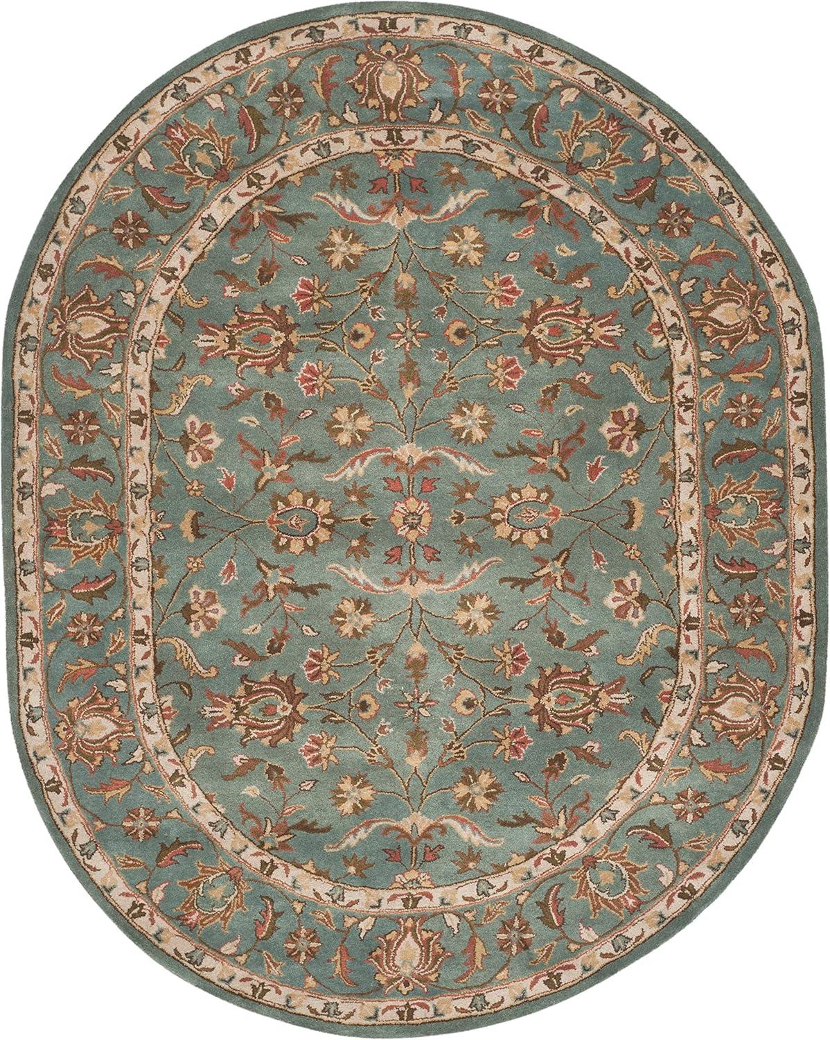 image:imageSAFAVIEH Heritage Collection Area Rug 5 x 8 Blue amp Blue Handmade Traditional Oriental Wool Ideal for High Traffic Areas in Living Room Bedroom HG969ABlue