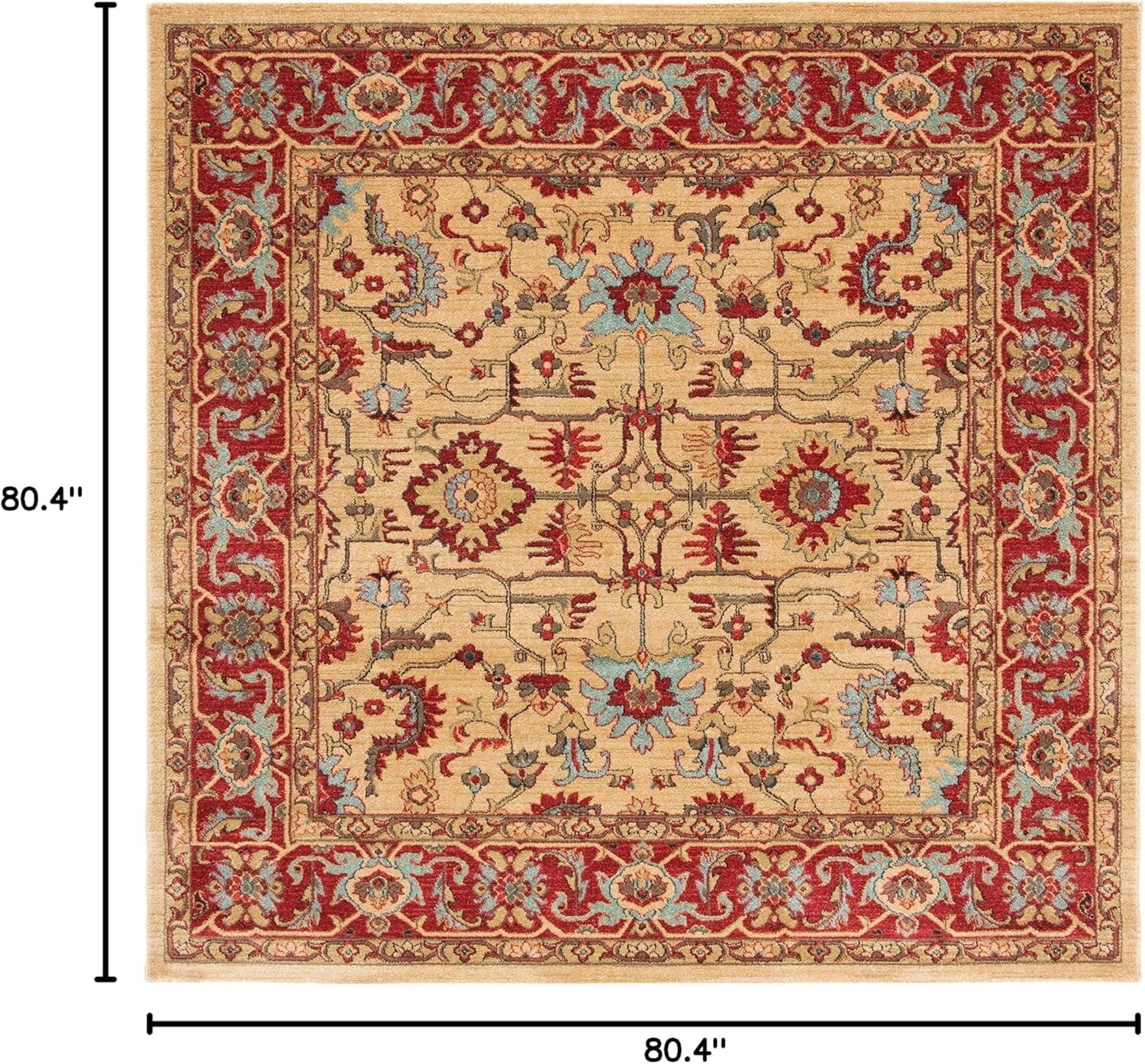image:imageSAFAVIEH Mahal Collection 9 x 12 Beige Red MAH693B Traditional Oriental NonShedding Living Room Bedroom Dining Home Office Area RugBeigeRed