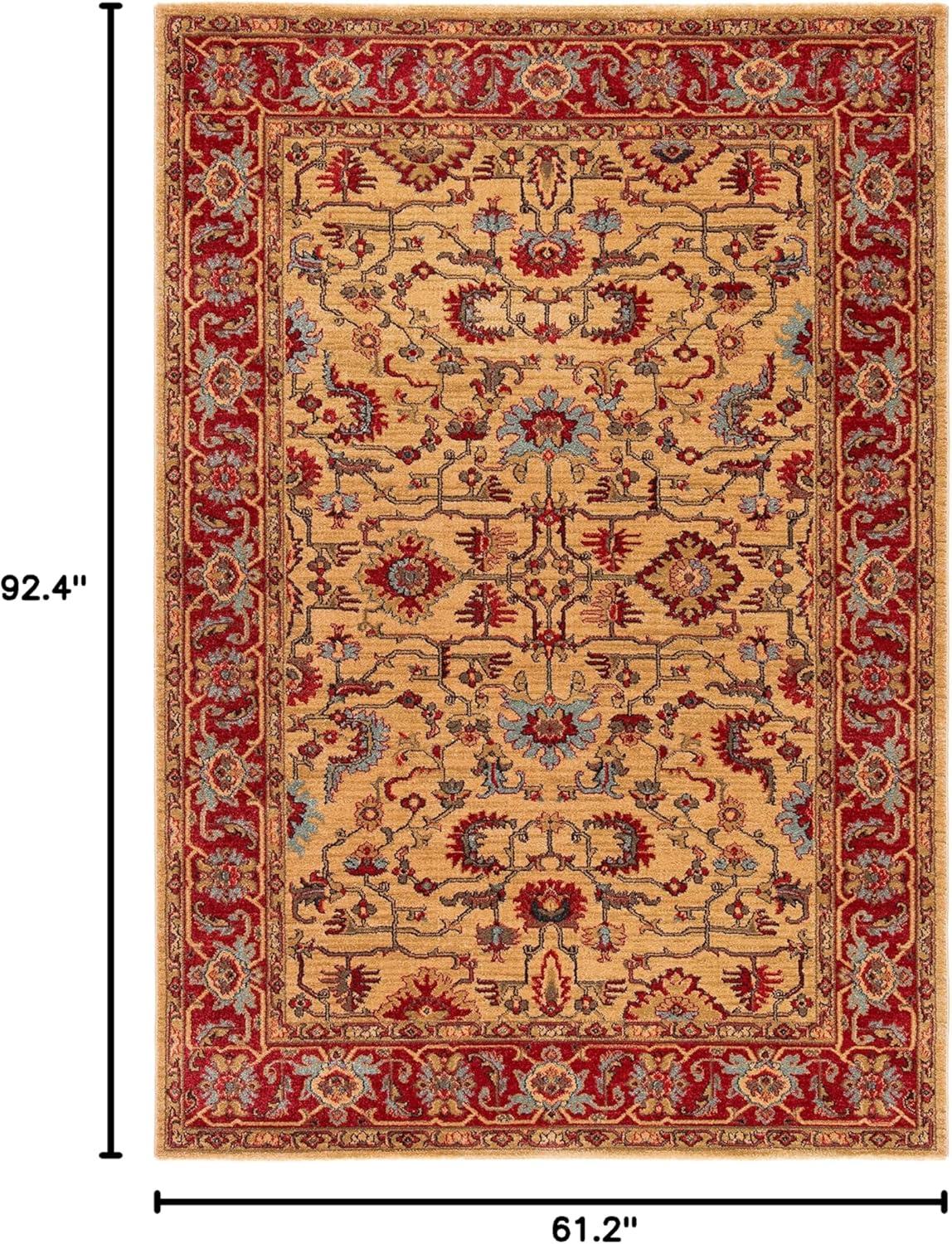 image:imageSAFAVIEH Mahal Collection 9 x 12 Beige Red MAH693B Traditional Oriental NonShedding Living Room Bedroom Dining Home Office Area RugBeigeRed