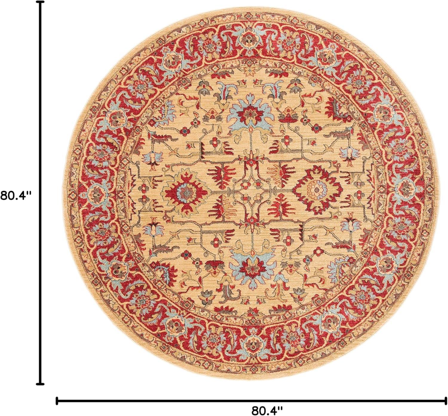 image:imageSAFAVIEH Mahal Collection 9 x 12 Beige Red MAH693B Traditional Oriental NonShedding Living Room Bedroom Dining Home Office Area RugBeigeRed