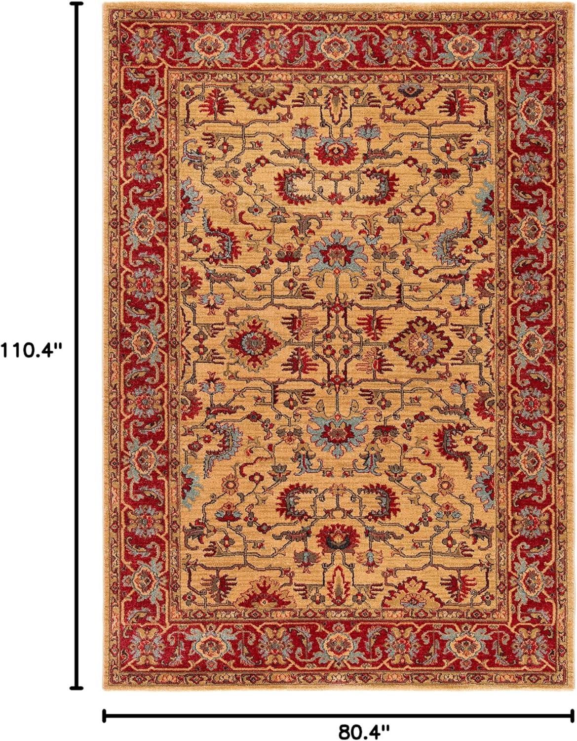image:imageSAFAVIEH Mahal Collection 9 x 12 Beige Red MAH693B Traditional Oriental NonShedding Living Room Bedroom Dining Home Office Area RugBeigeRed